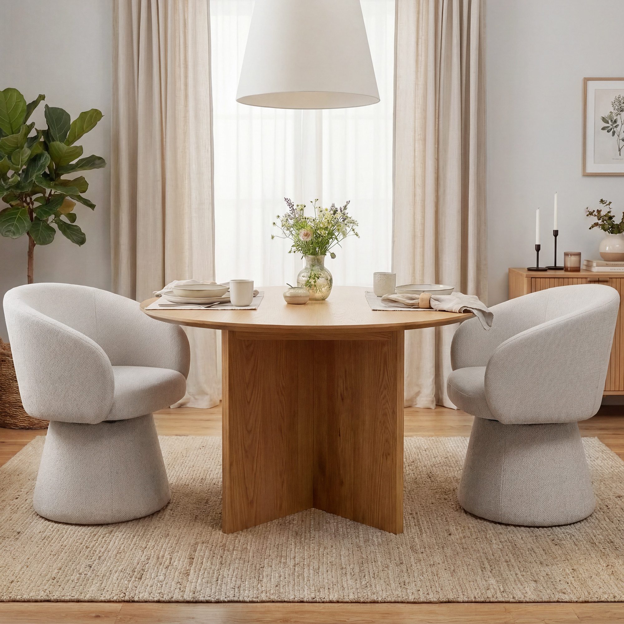 Duhome Esszimmerstuhl (7176A1), 360 Grad Drehbar Kegeldesign Polsterstuhl günstig online kaufen