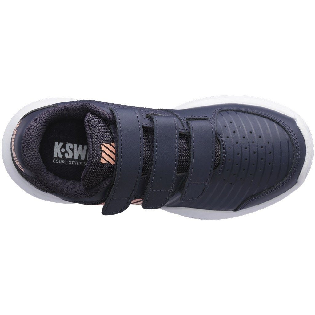 K-Swiss Performance Court Express Klett Allcourt blaugrau/pfirsisch Kleinkinder Tennisschuh