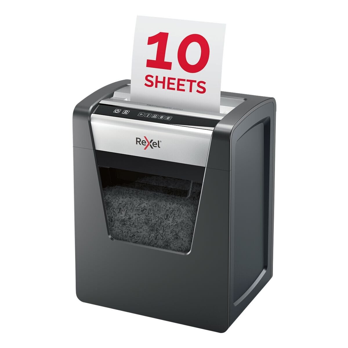 REXEL Aktenvernichter Momentum M510, Shredder, Mikroschnitt 2x15 mm, bis 10 Blatt, 23 Liter