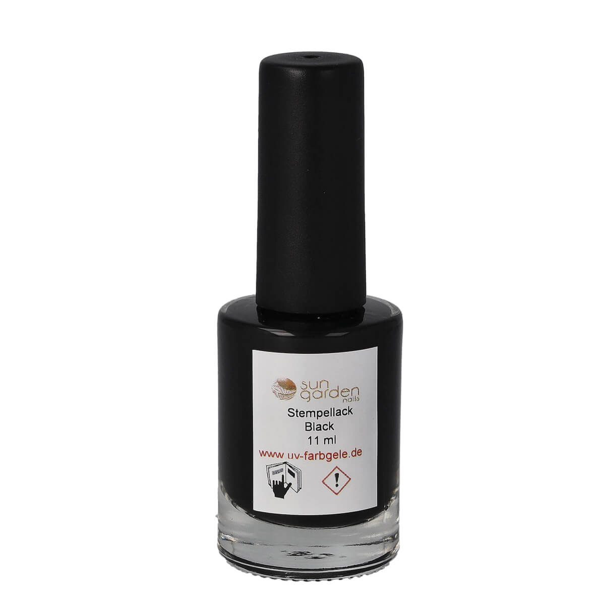 Sun Garden Nails UV-Gel Nail Stempellack Black 11 ml - Nailart Stamping Lack