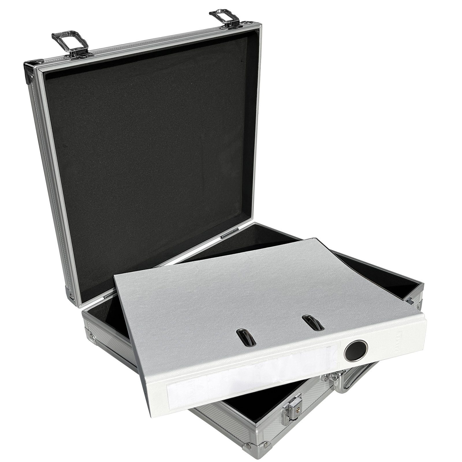 Koffer Tools ECI Box x 30 34 Silber Alu-Koffer Aluminium Leer Innenmaß Werkzeugkoffer mit ECI Leisten