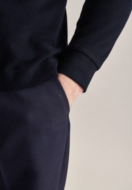 seidensticker Poloshirt Regular Langarm Kragen Uni