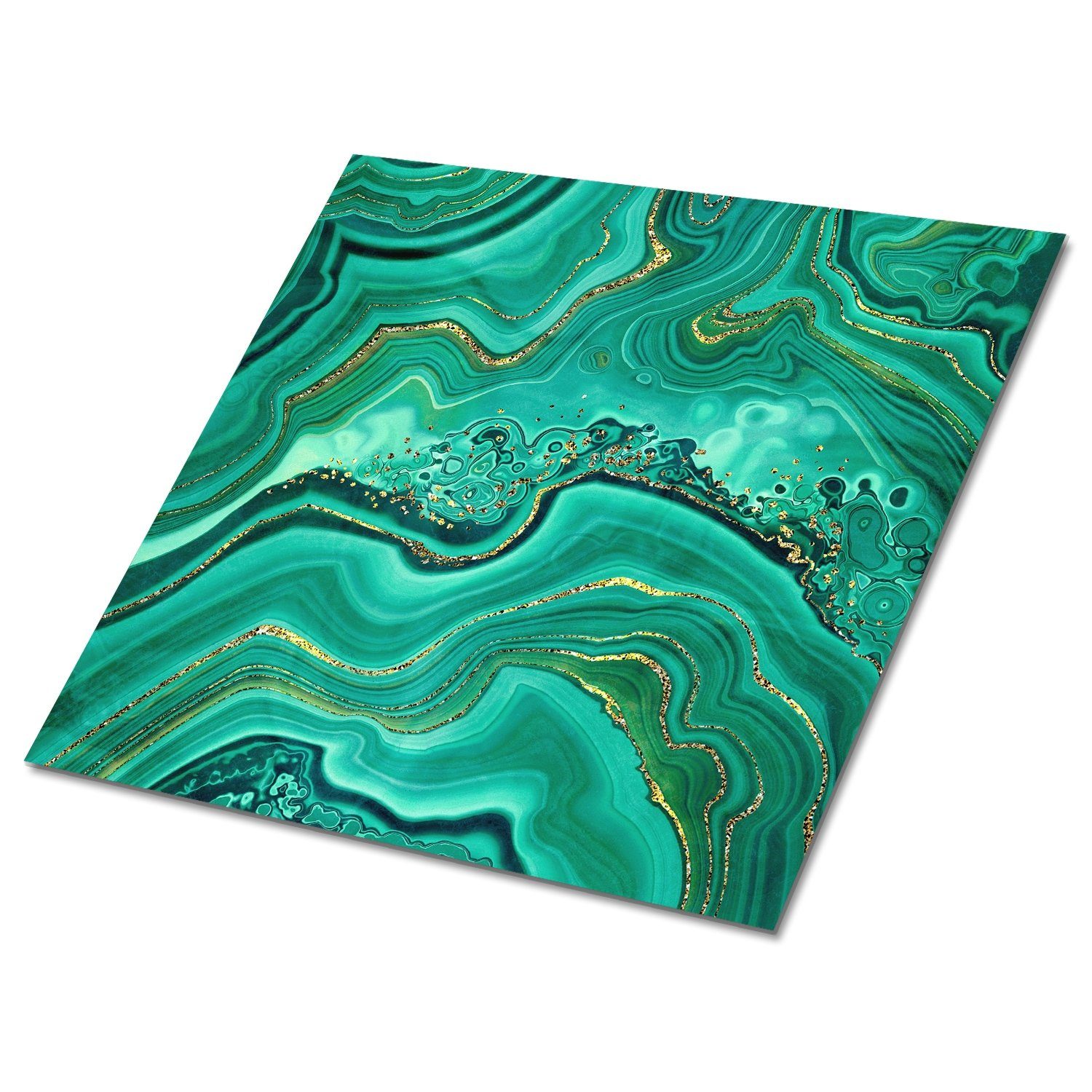 cm x Fliesen 30 cm 30 Selbstklebende Wandpaneele PVC Platten Vinylfliesen 9 Tulup Stück Malachit-Textur