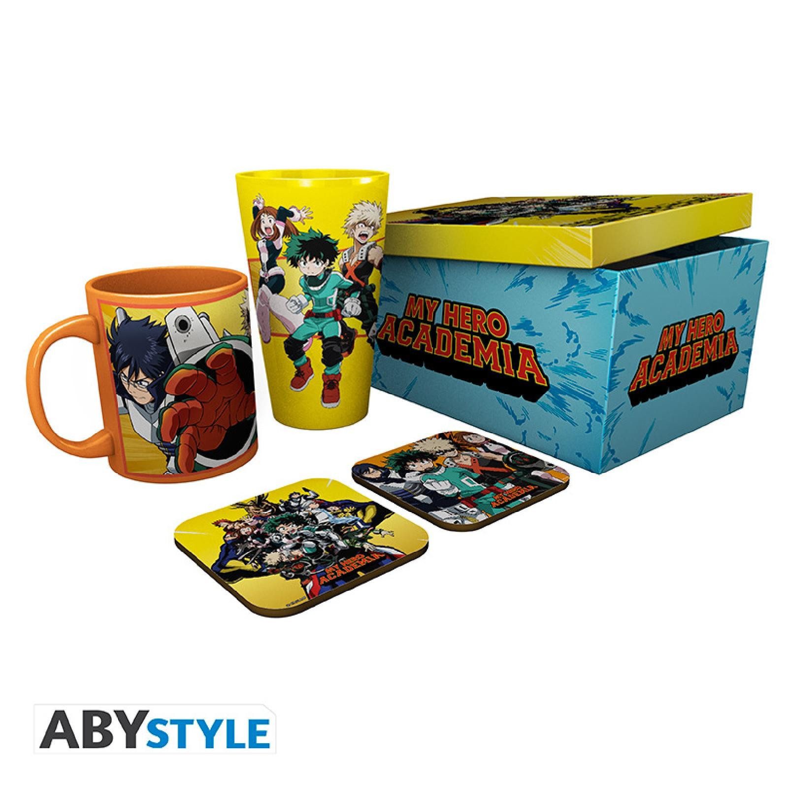 ABYstyle Merchandise-Figur MY HERO ACADEMIA - Pck Glass XXL + Tasse + 2 Coasters Heroes