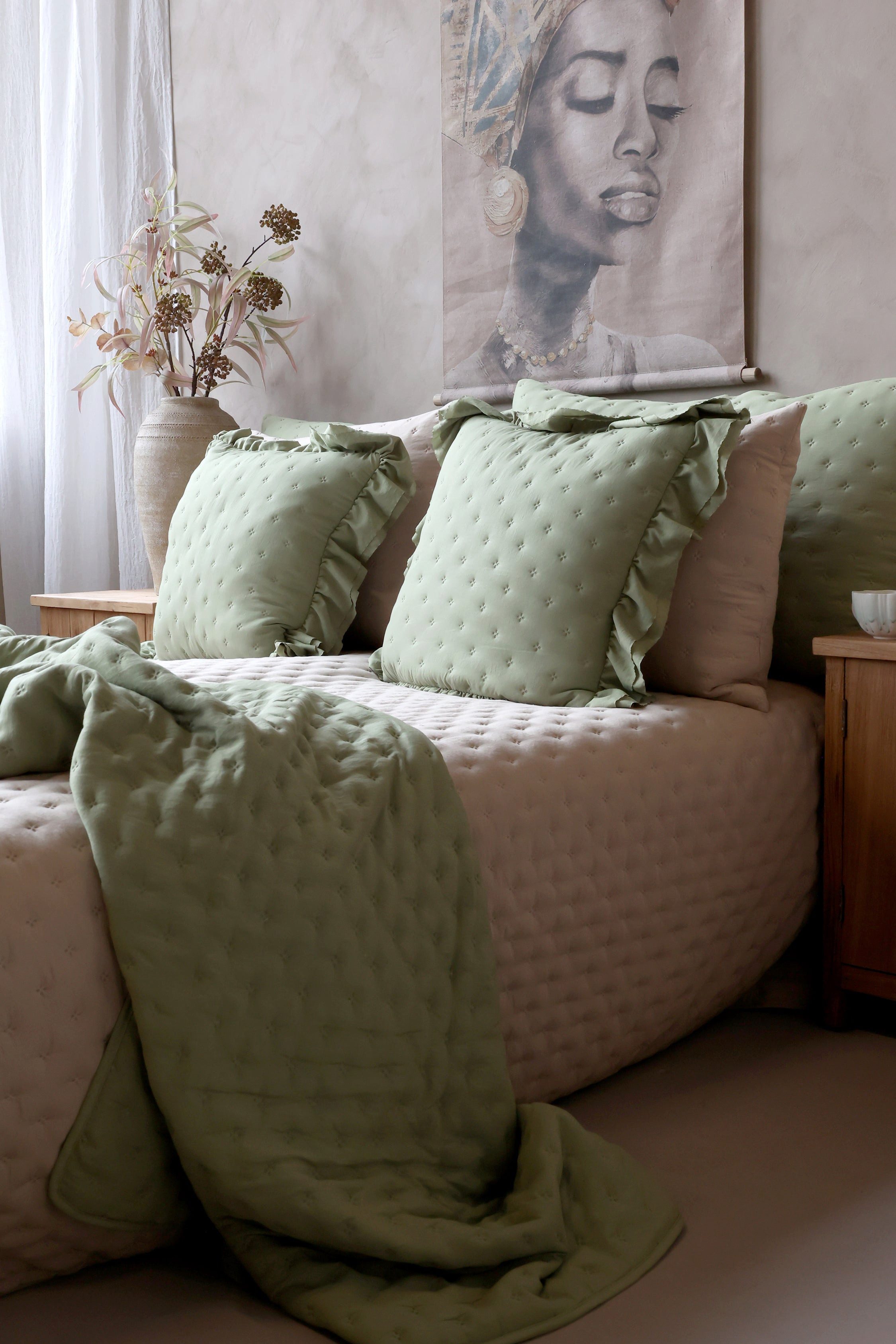 Chic Antique Tagesdecke Chic Antique Aix Soft Quilt Verte