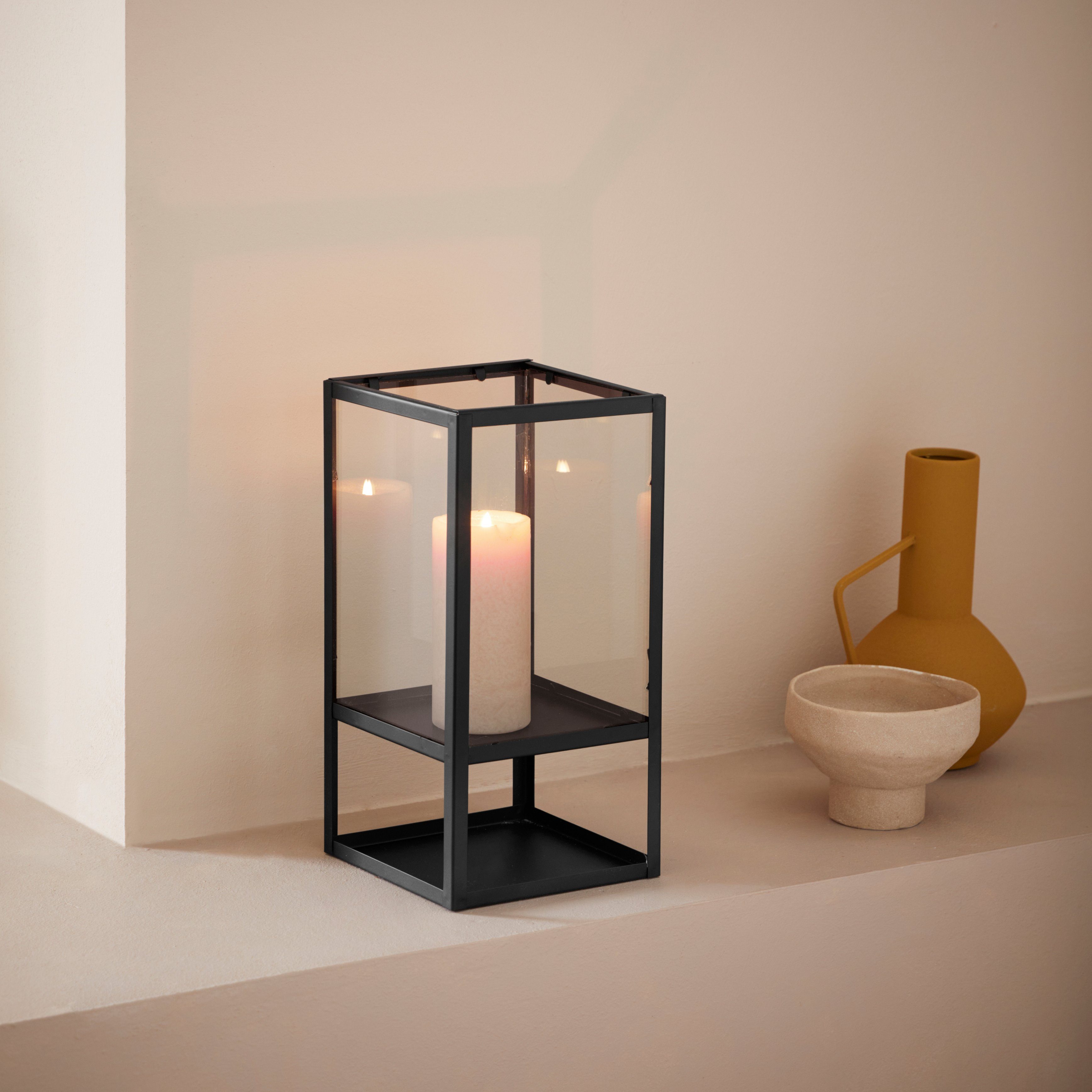 LeGer Home by Lena Gercke Windlicht Zhara (1 St), aus Metall und Glas günstig online kaufen