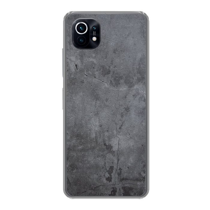 MuchoWow Handyhülle Industriell - Beton - Grau - Schiefer - Retro Phone Case Handyhülle Xiaomi Mi 11 Silikon Schutzhülle