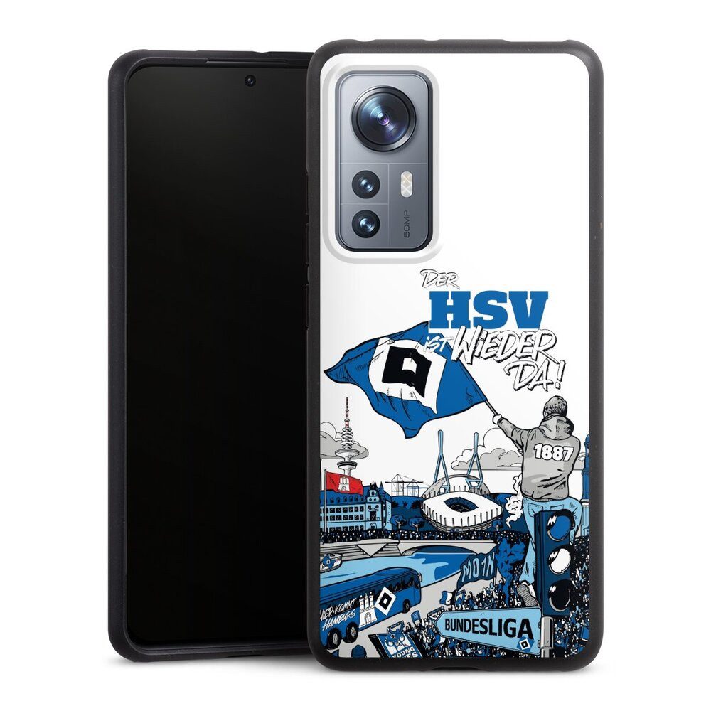 DeinDesign Handyhülle Hamburger SV Offizielles Lizenzprodukt Aufstieg, Xiaomi 12 5G Organic Case Bio Hülle Nachhaltige Handyhülle