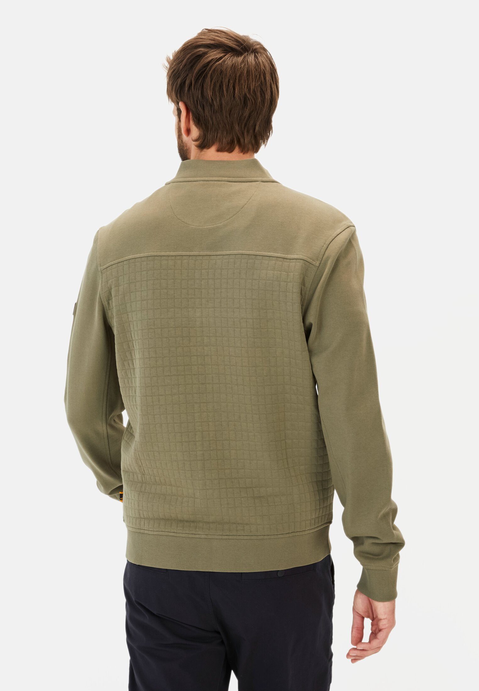 camel active Sweatjacke mit Stehkragen Langarm Stehkragen günstig online kaufen