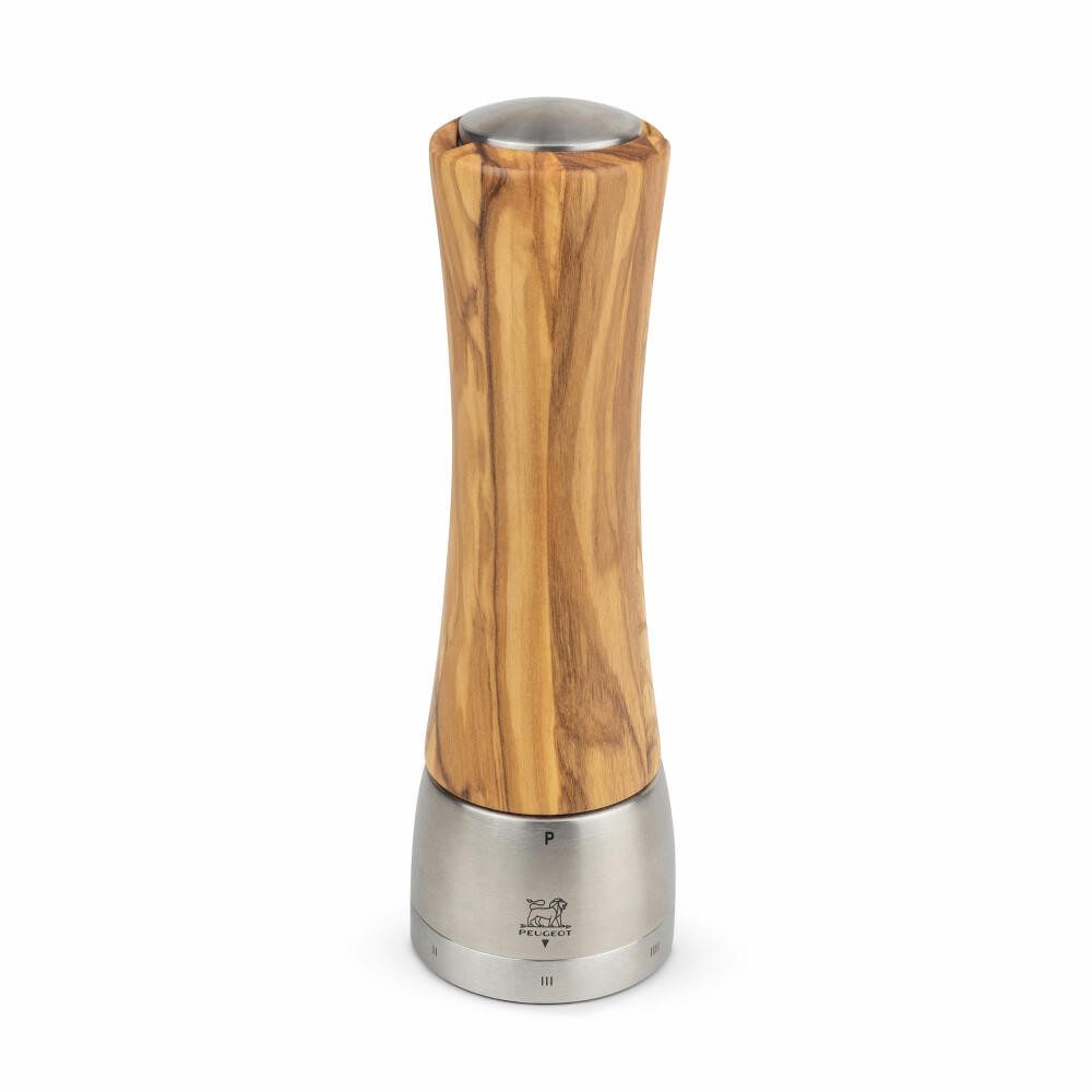 PEUGEOT Pfeffermühle DAMAN 21cm Olivenholz uSelect Mahlgrad Stahlmahlw Manuell