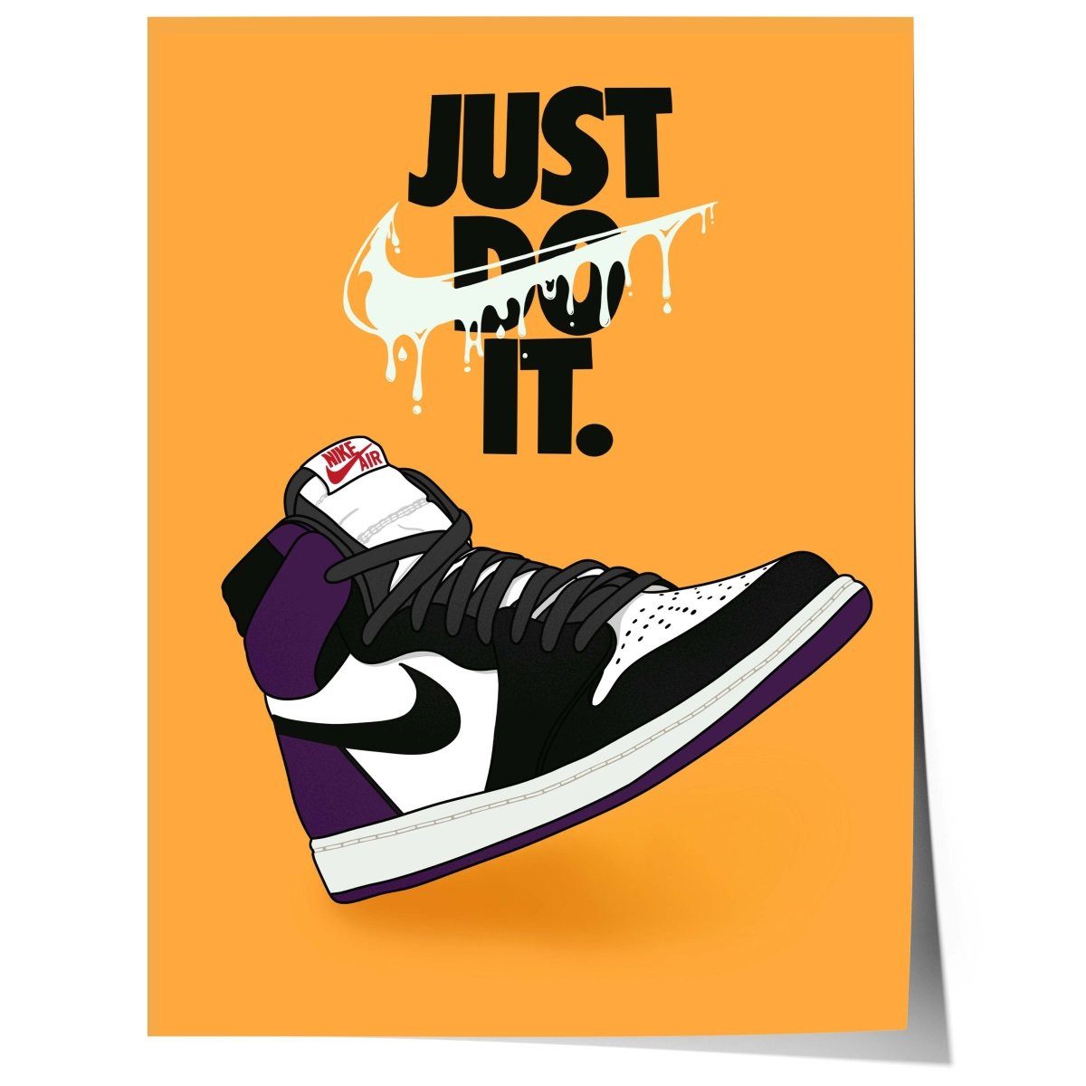 JUSTGOODMOOD Poster Streetwear Sneaker Urban Hype Wall Art Urban Sneakerhead Pop Art Print, (1 St)