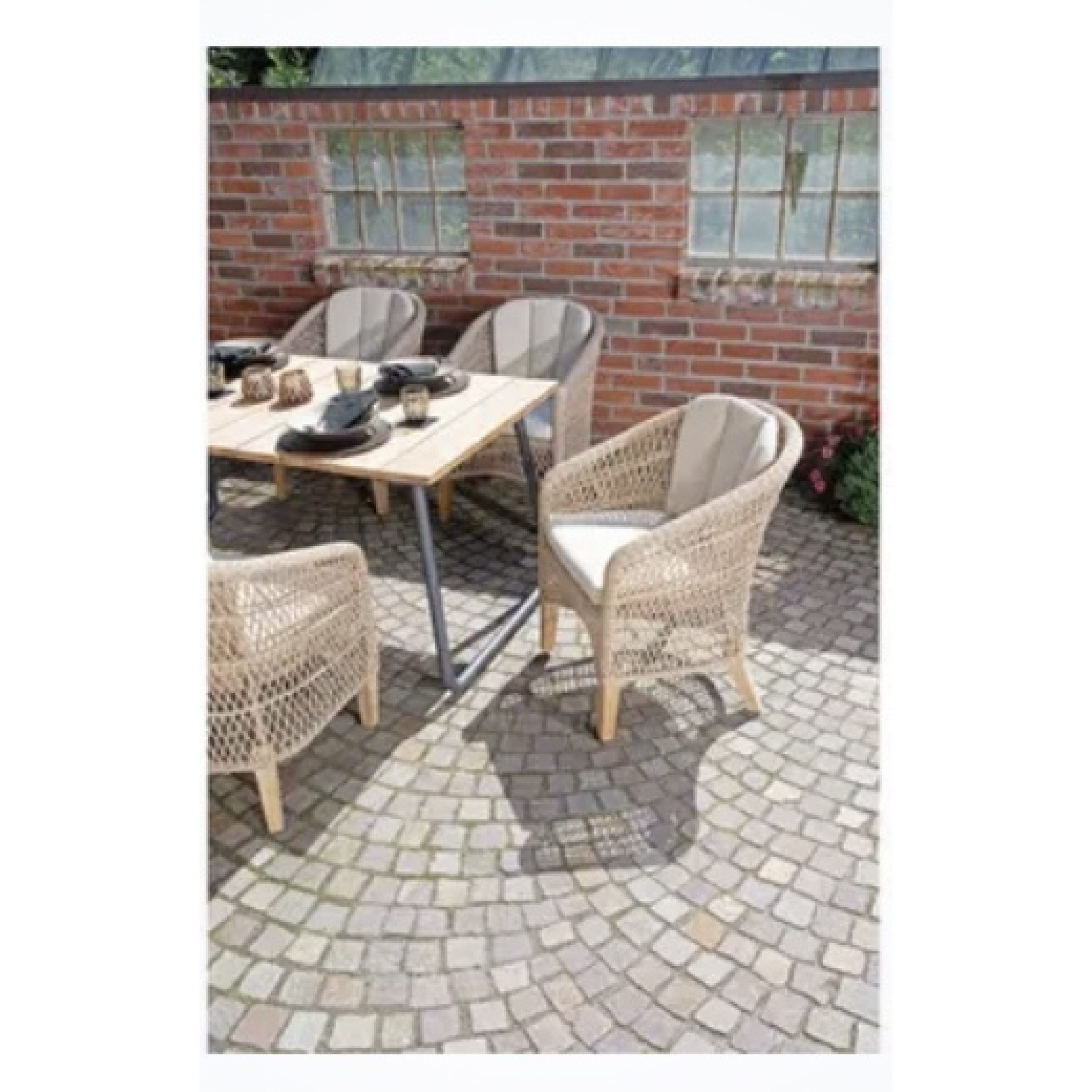 SonnenPartner Gartenlounge-Sessel Sonnenpartner Lounge-Sessel Long Beach Alu/PE Kunstoffgeflecht