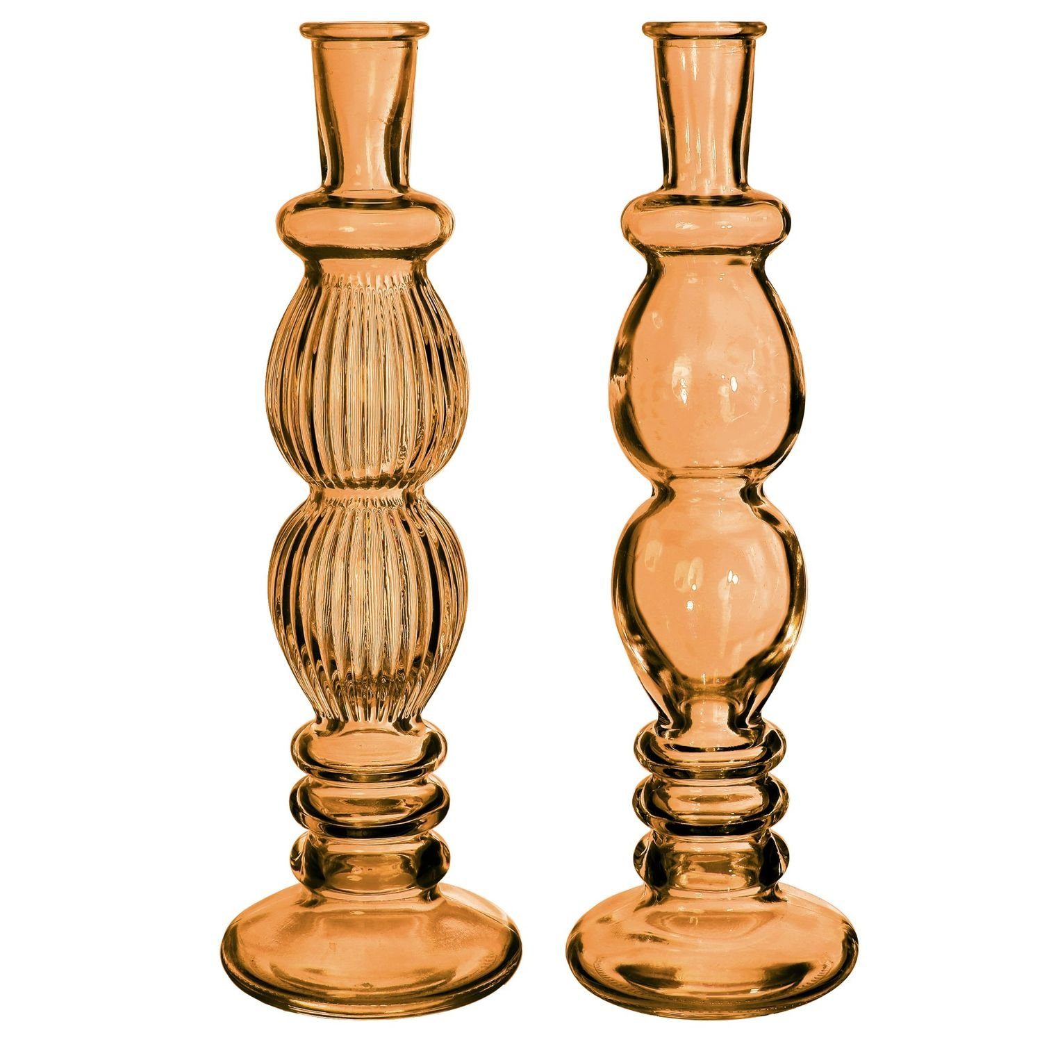 NaDeco Dekovase Glasvase "Florence" in Orange, günstig online kaufen