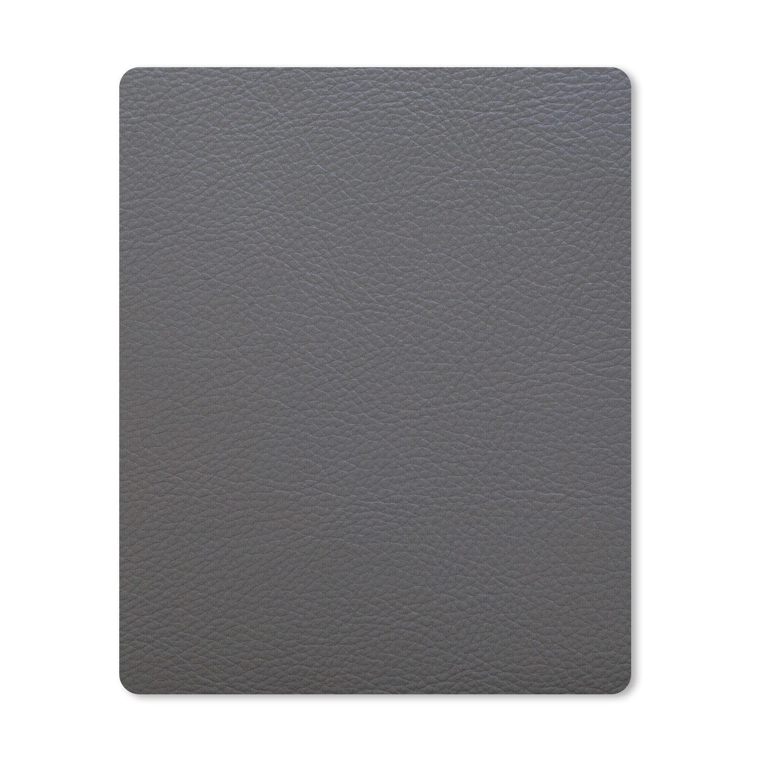 MuchoWow Mauspad Leder - Strukturiert - Leder-Optik - Grau (1-St), Büro für Tastatur und Maus, Mousepad Gaming, Desk Mat, 30x40 cm
