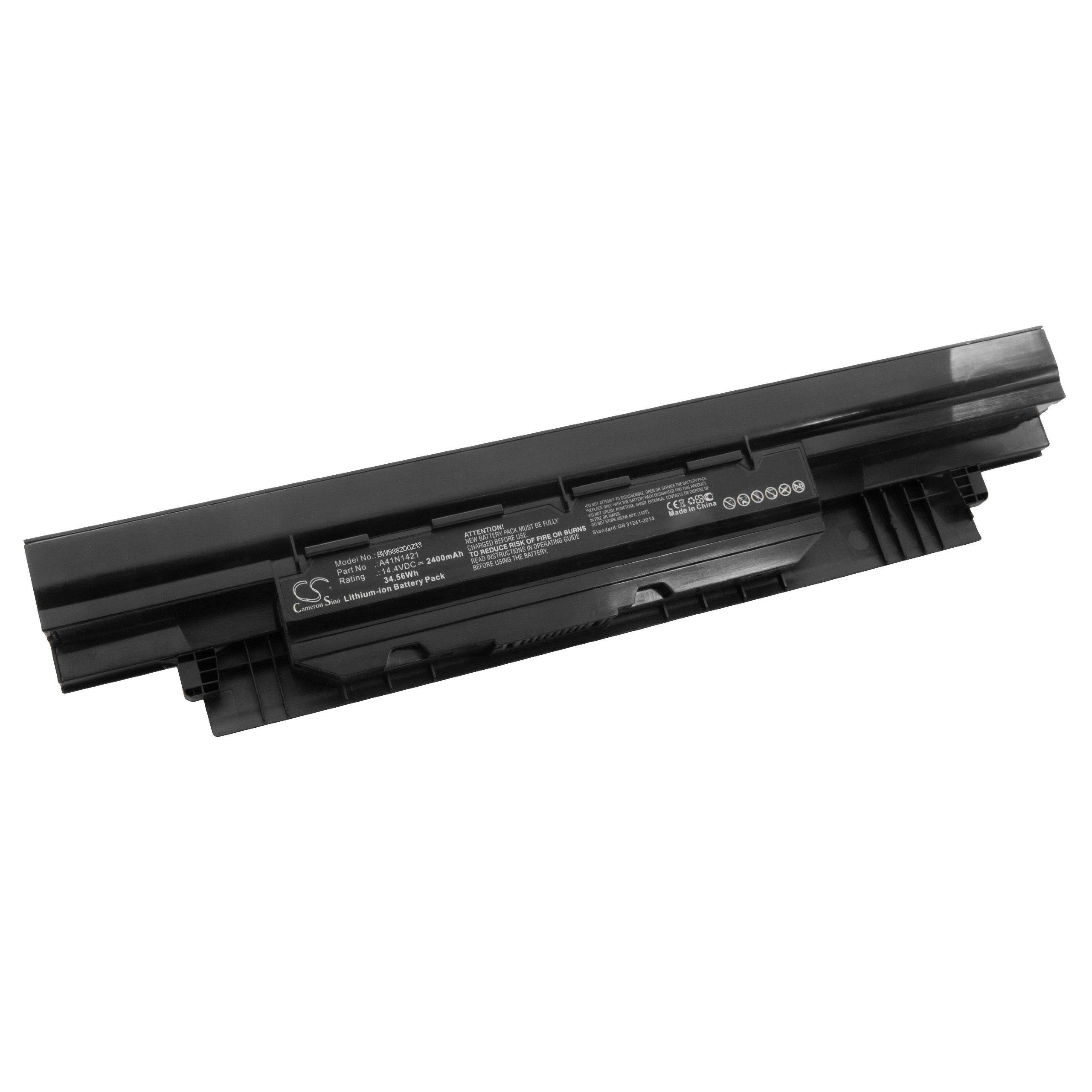 vhbw passend für Asus 450C, 450CD, 450V, 450VB, E451, E451L, E451LA, Laptop-Akku 2400 mAh