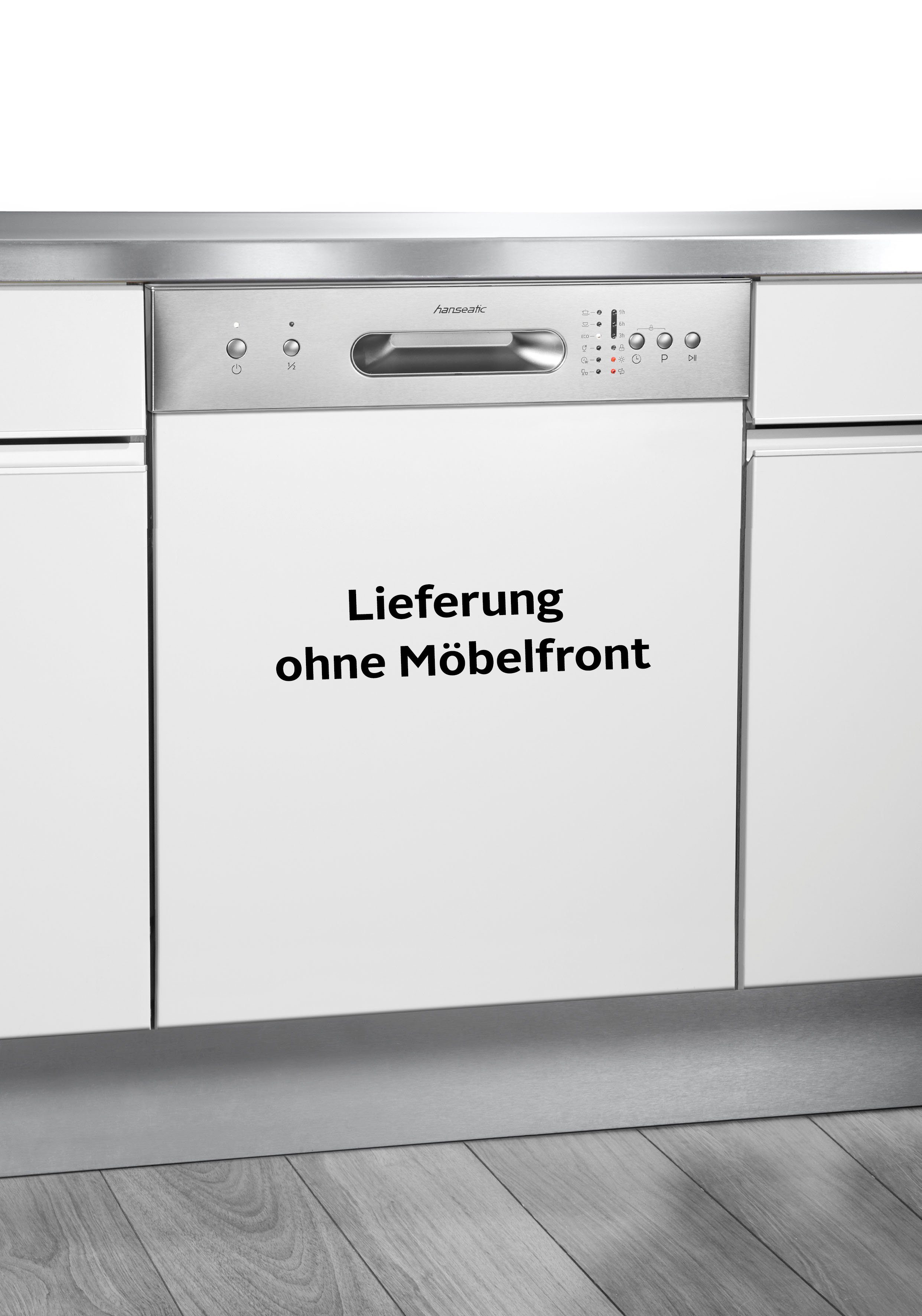 Hanseatic teilintegrierbarer Geschirrspüler HGTI6082E127735BS, 12 Maßgedecke