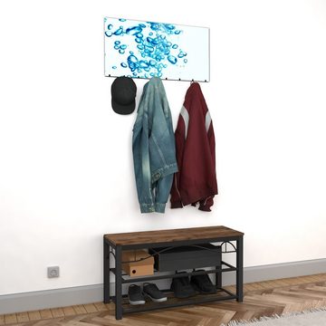 Primedeco Garderobenpaneel Magnetwand und Memoboard aus Glas Kleine Wasserblasen