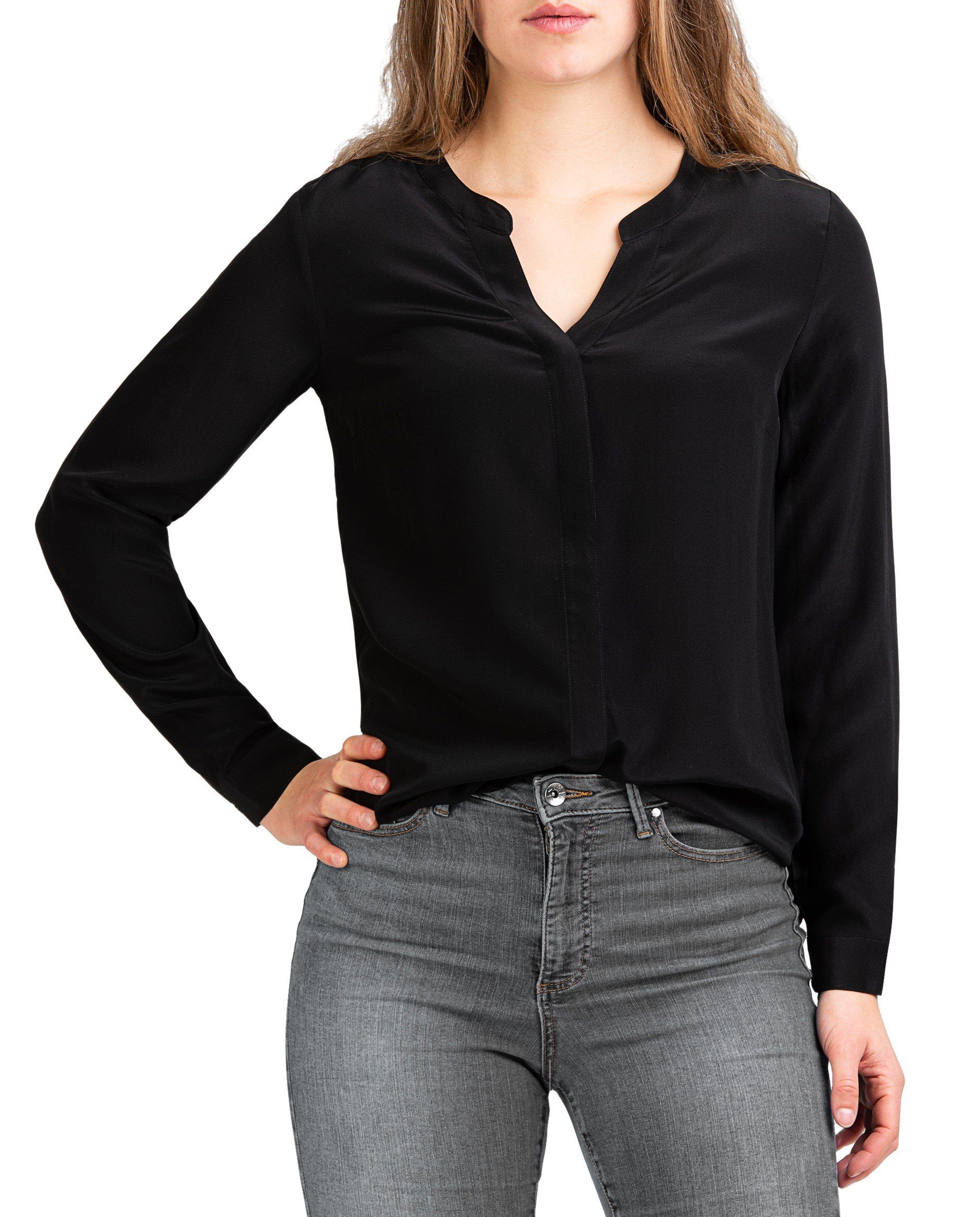 Seidenbluse Damen Seidenbluse Nobicetta Bluse aus 100% Seide