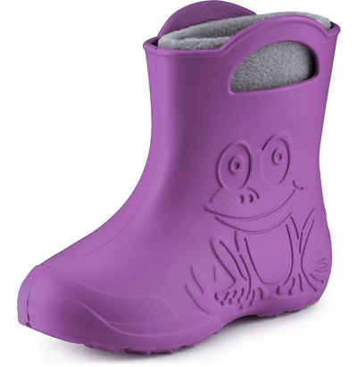 Ladeheid EVA Regenstiefel LA-CA-03 federleichte Regenschuhe Kinder Gummistiefel mit herausnehmbares Innenfutter