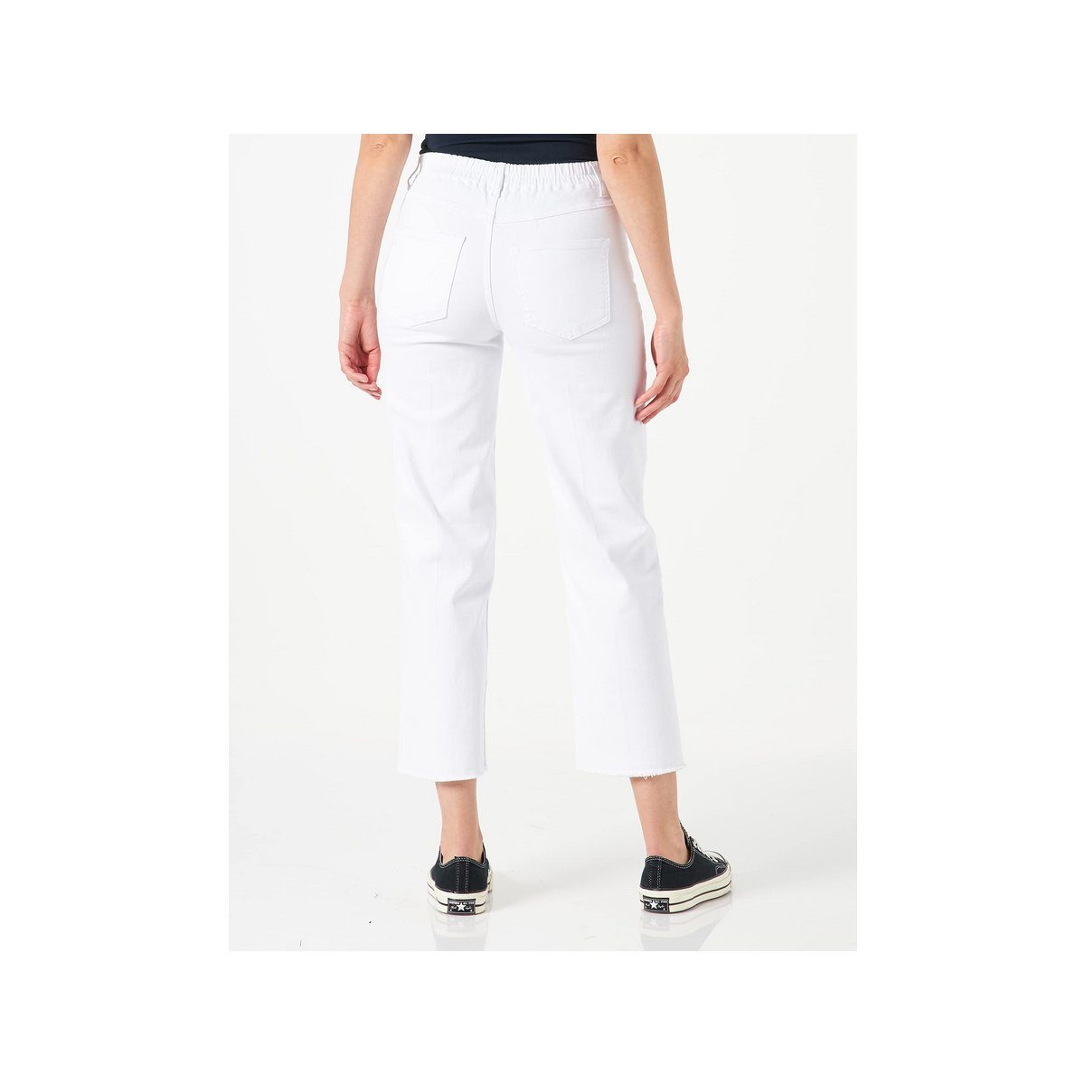 5-Pocket-Jeans weiß (1-tlg) bugatti