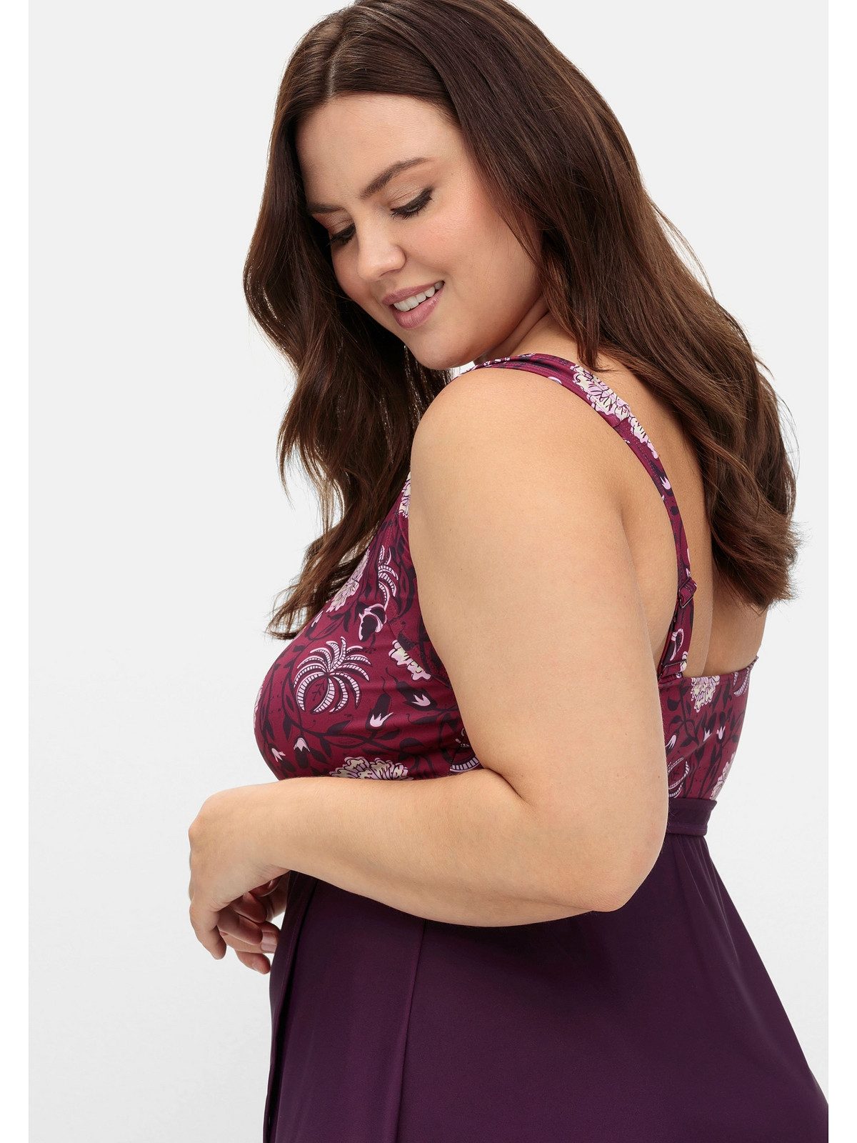 sheego by Joe Browns Tankini-Top Große Größen, in ausgestellter Longform