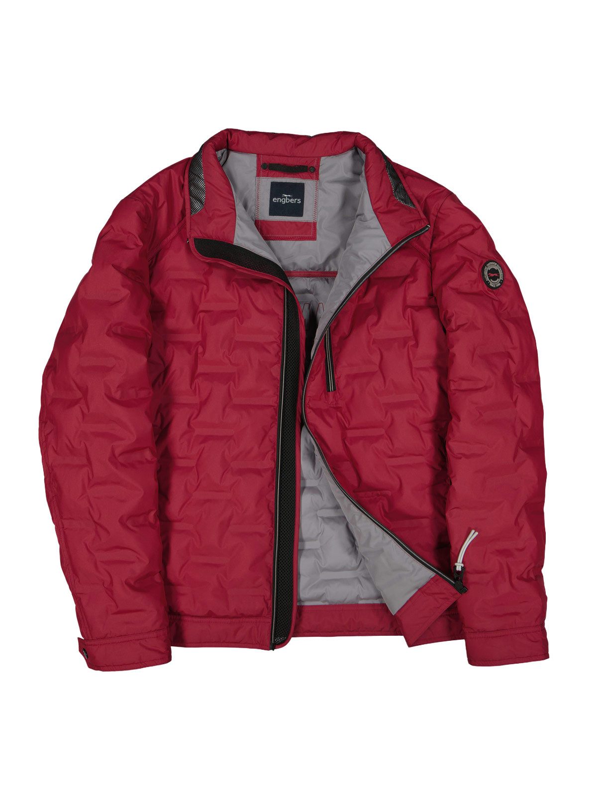 Steppjacke Herren Jacke mit dezenter Struktur, Rot