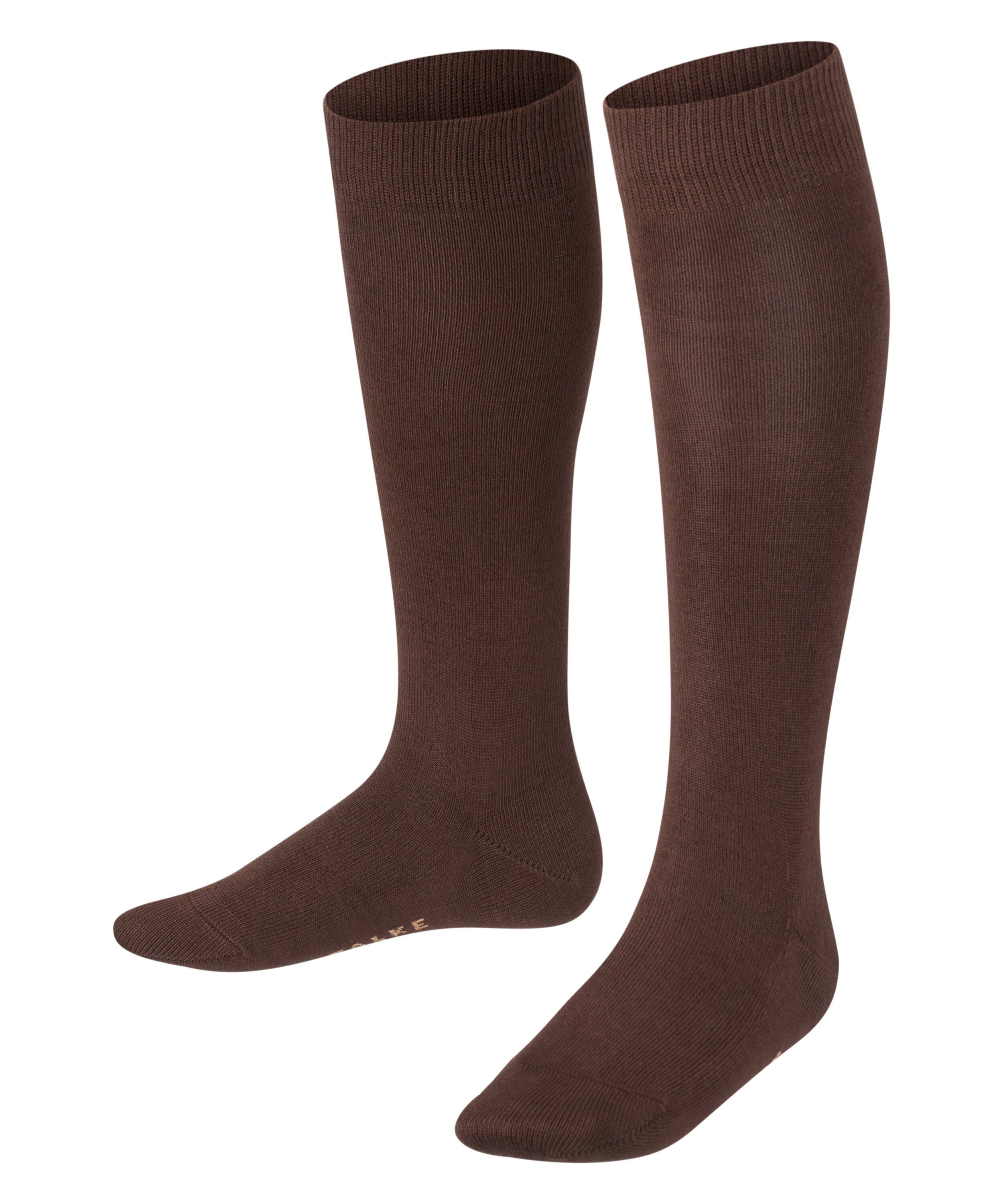 FALKE Kniestrümpfe Family (1-Paar) mit nachhaltiger Baumwolle dark brown (5230)