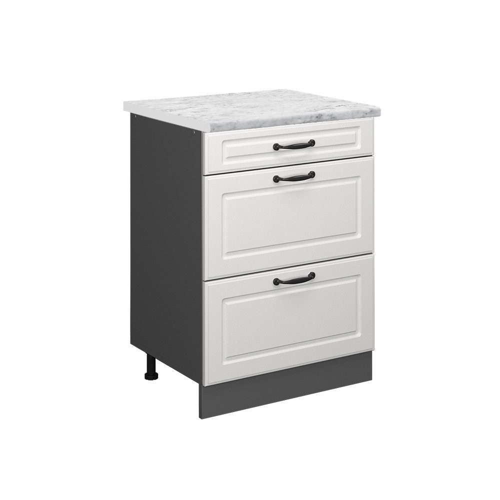 Vicco Unterschrank R-Line, Weiß Landhaus/Anthrazit, 60 günstig online kaufen