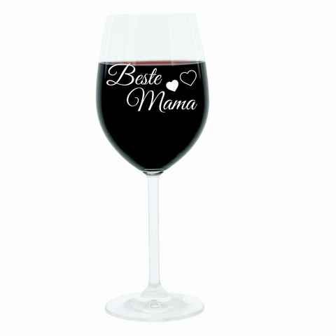 LEONARDO Weinglas Beste Mama, Glas, lasergraviert