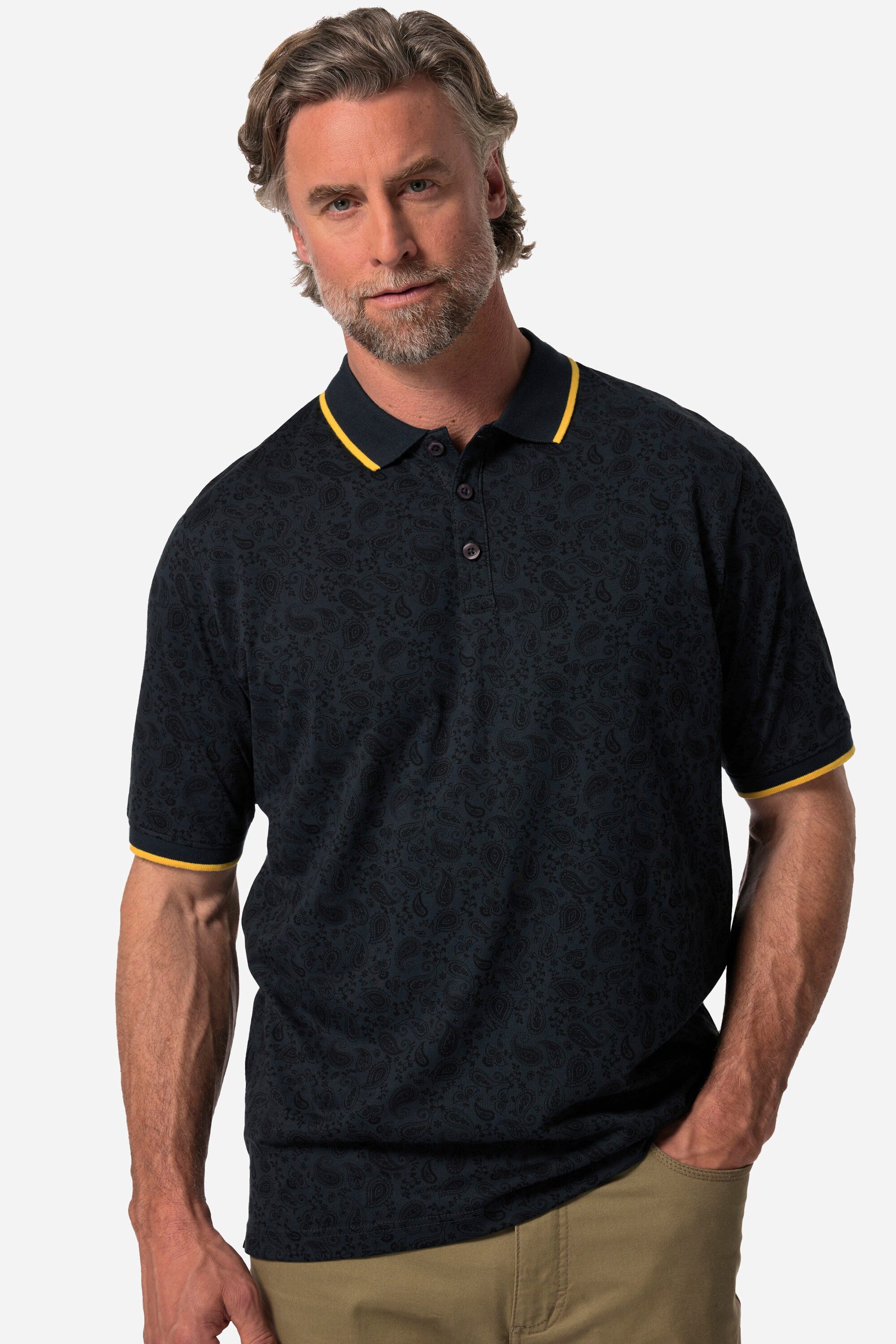 Poloshirt Boston Park Poloshirt Halbarm Paisley bis 84/86