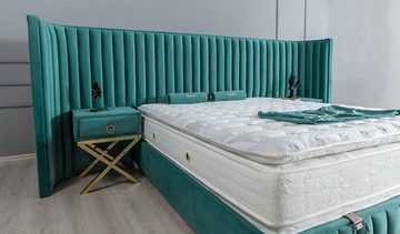 Villa Möbel Polsterbett TORONTO (Bett, Bett), Bettkasten mit XXL Stauraum & Gasdruckfedern für einfache Handhabung