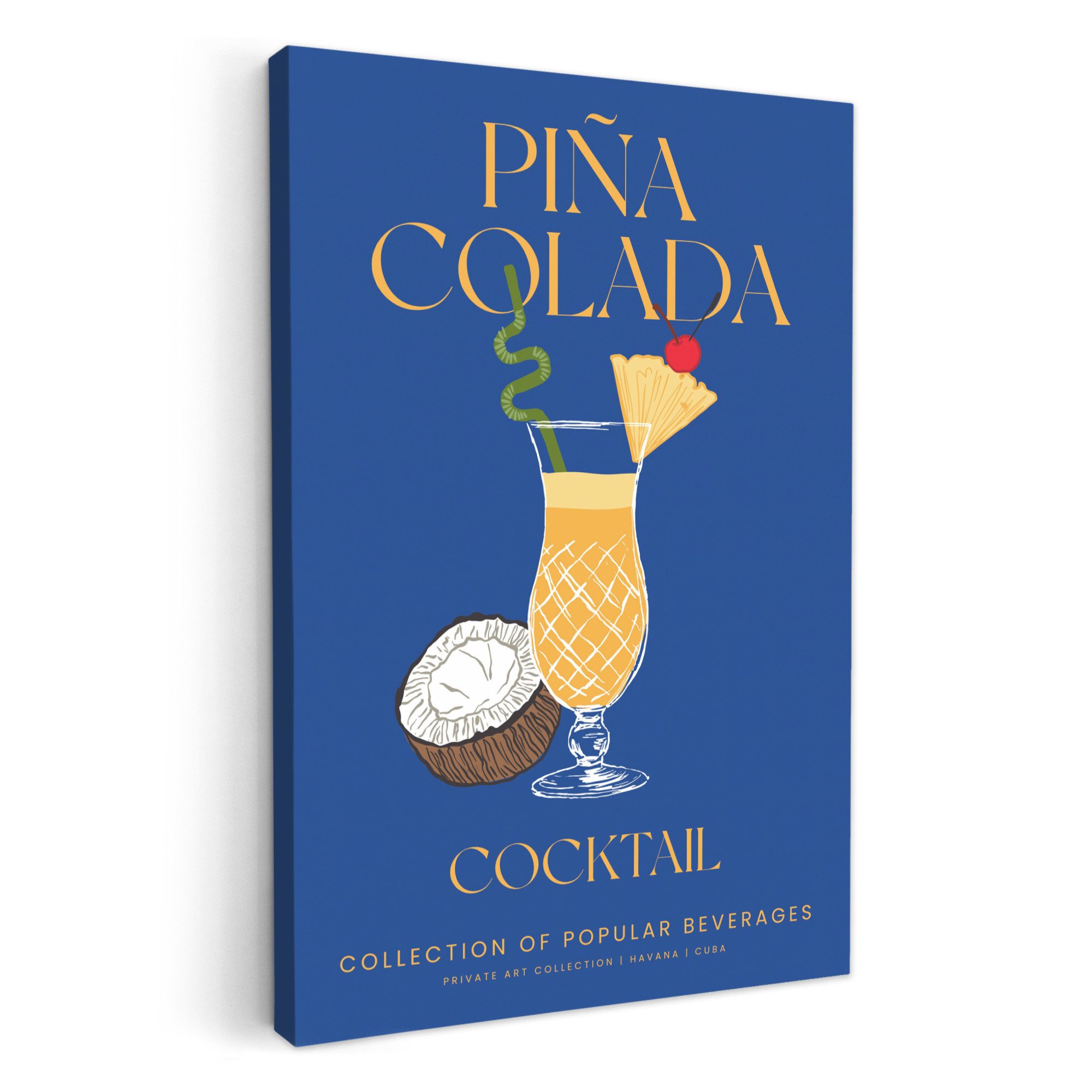 OneMillionCanvasses® Leinwandbild Cocktail - Pina colada günstig online kaufen