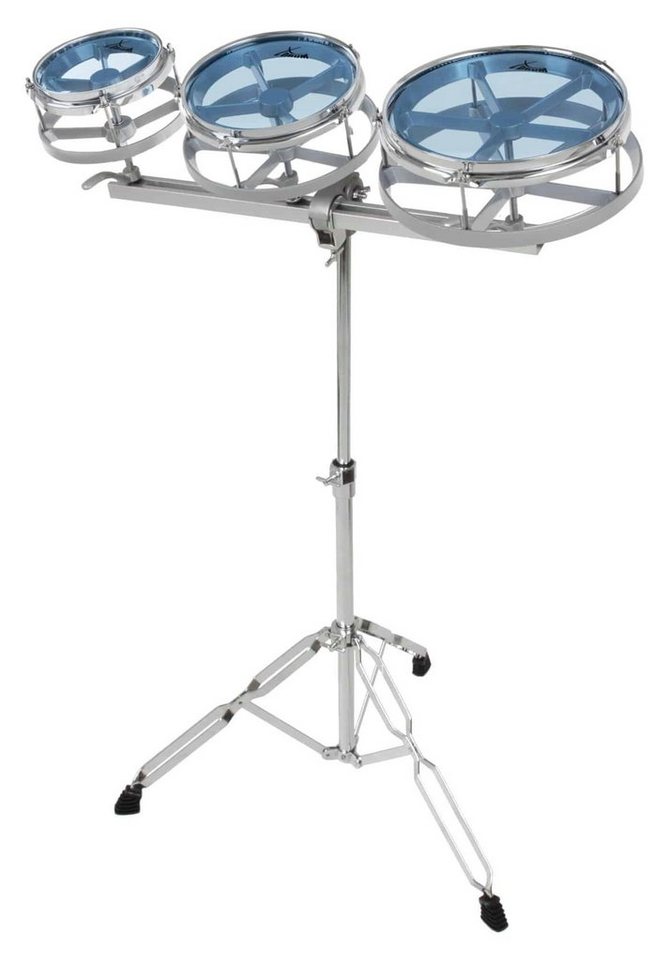 XDrum Rototom Größen: 6", 8" und 10", inkl. verstellbarem Ständer, 4 Spannschrauben pro Tom