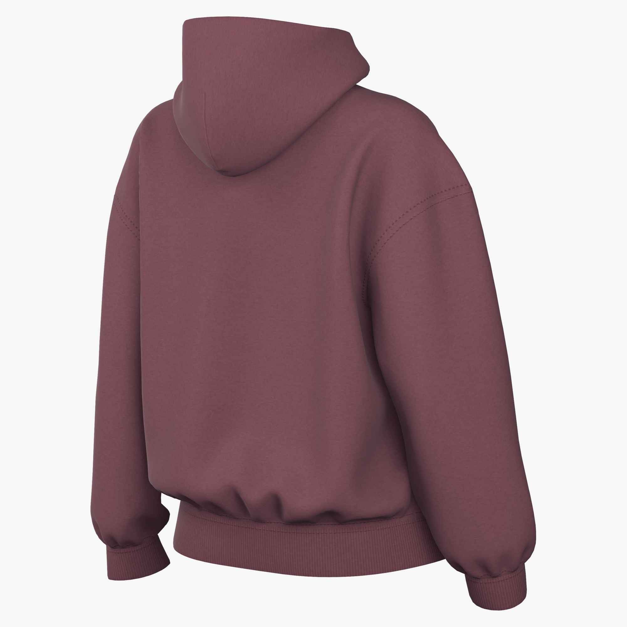 Nike Sportswear Kapuzensweatshirt W NK STDO FLC MW OS PO HDY mit Kängurutasche, aus angerauter Sweatware, in normaler Länge