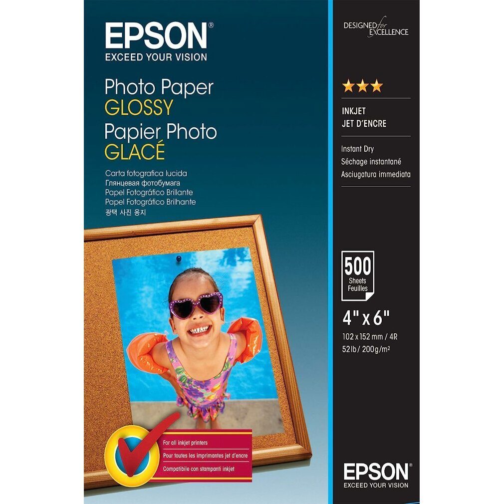 Epson Fotopapier Glossy Photo Paper 10x15cm (C13S042549)