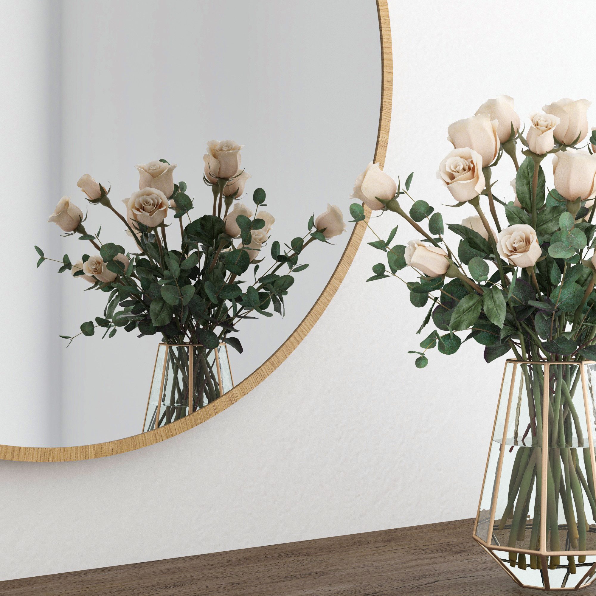 Hopibath Dekospiegel Flur Holzfarben Flurspiegel modern günstig online kaufen