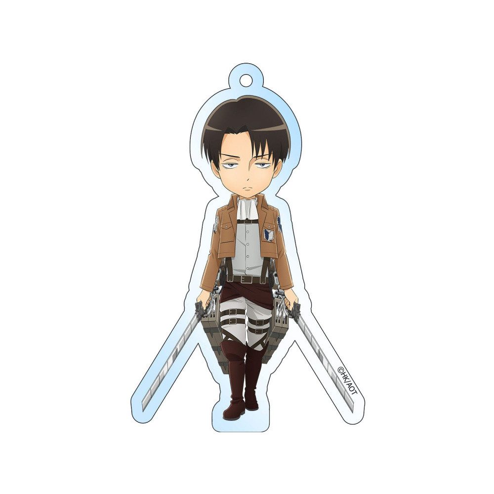Sakami Merchandise Schlüsselanhänger Attack on Titan Acryl Schlüsselanhänger Levi Holographic 8 cm