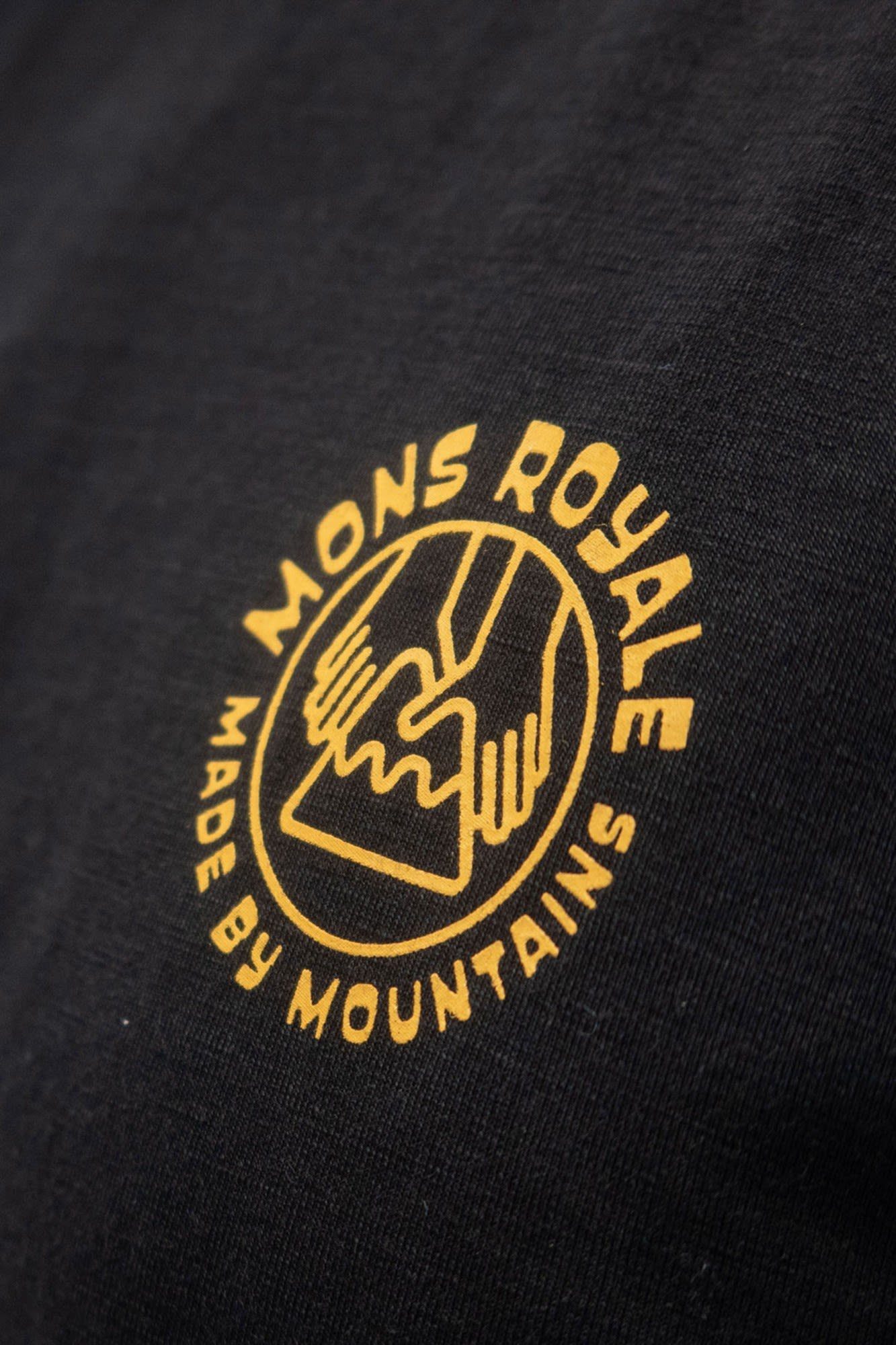 Mons Mt. Black - M Herren Icon Royale Royale Hand Langarmshirt Mons Long-sleeve