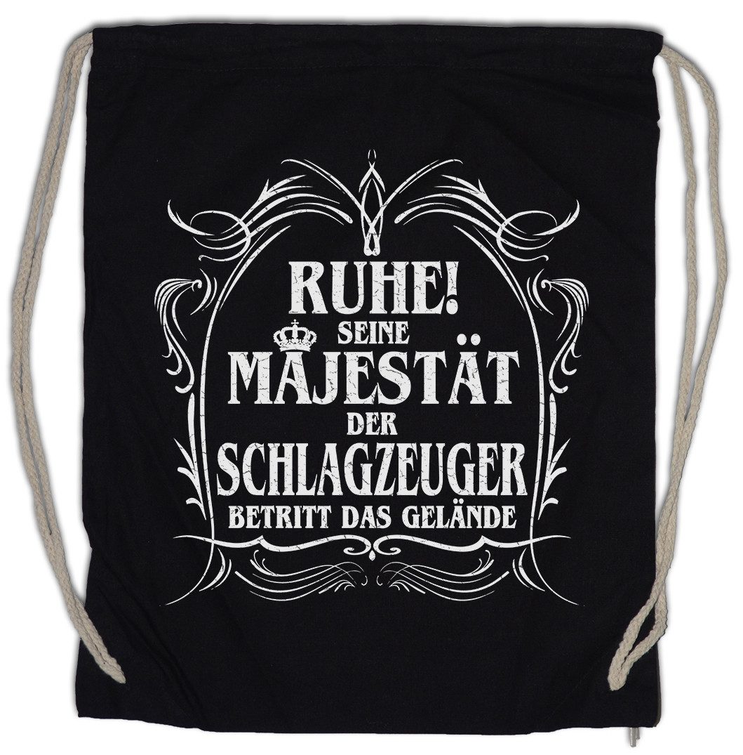 Turnbeutel Seine Majestät Der Schlagzeuger Turnbeutel Trommel Drums Punk Jazz
