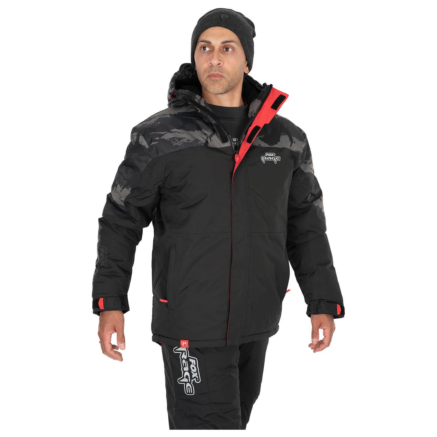 Fox Rage Winterjacke Fox Rage Winteranzug Schwarz 5000mm Wassersäule Wasser günstig online kaufen
