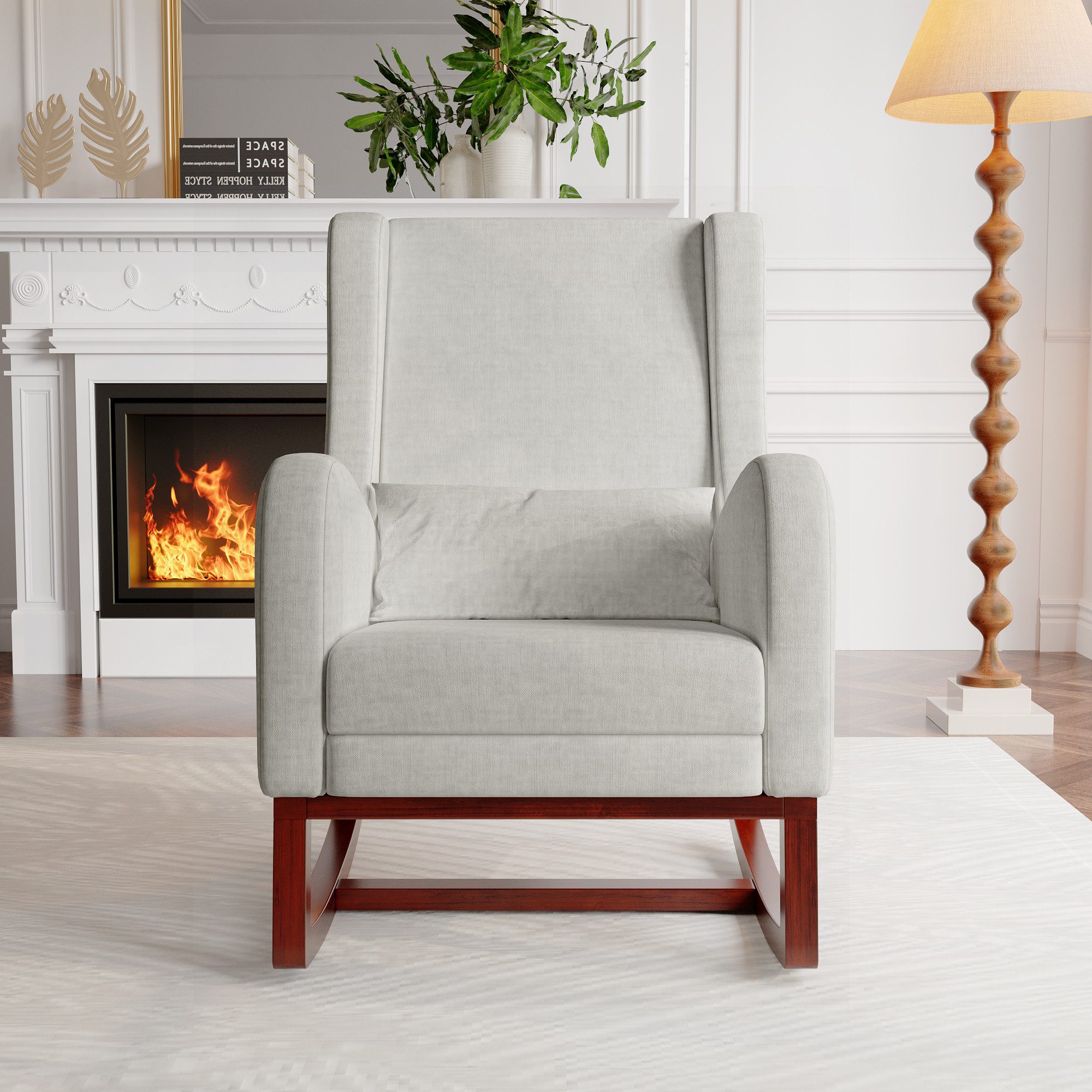 PXloue Schaukelstuhl Stillsessel Relaxsessel Loungesessel, mit günstig online kaufen