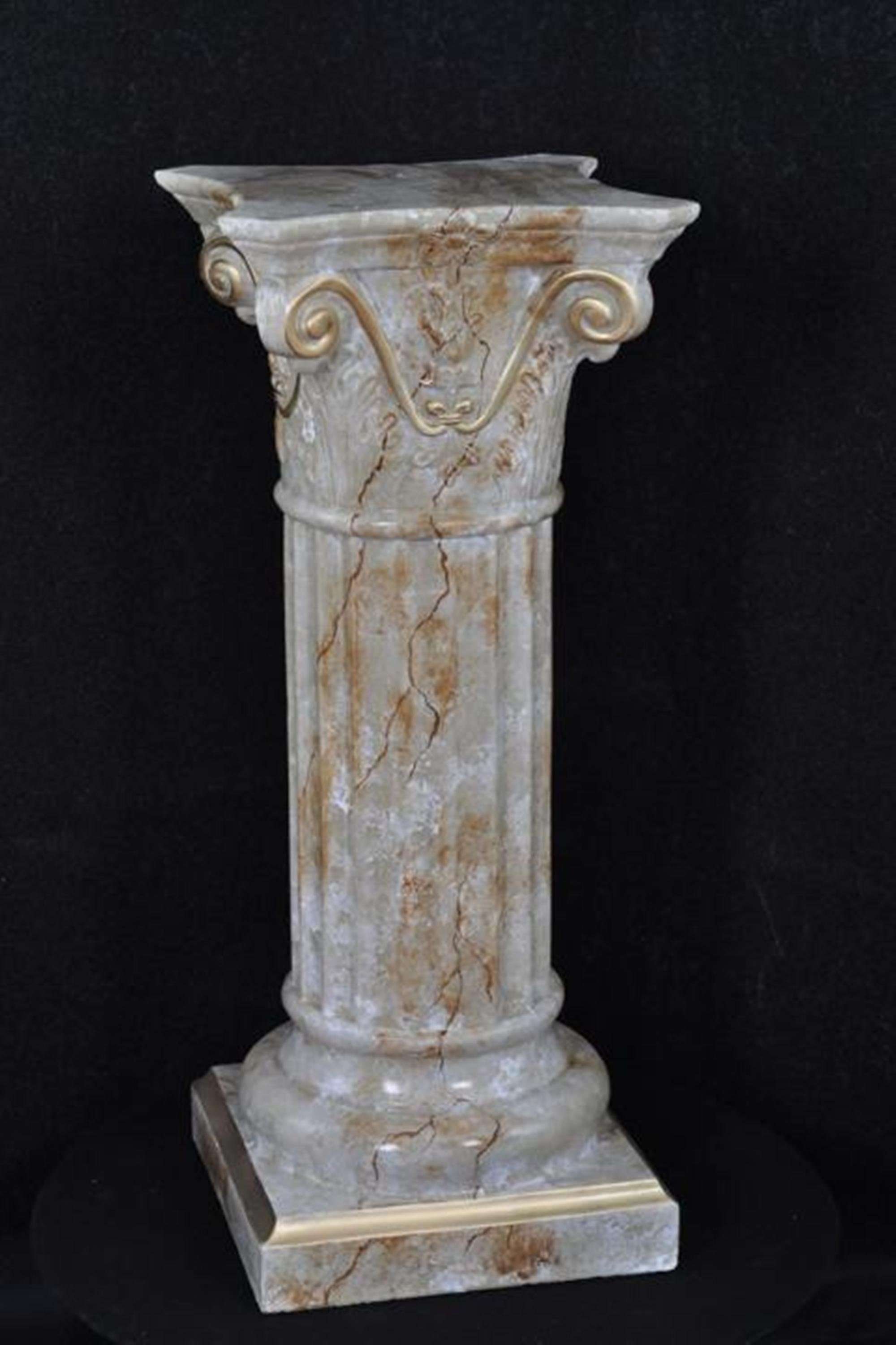 Römische Säulen Säule Medusa Marmor Figur Skulptur, JVmoebel Skulptur Dekoration Deko