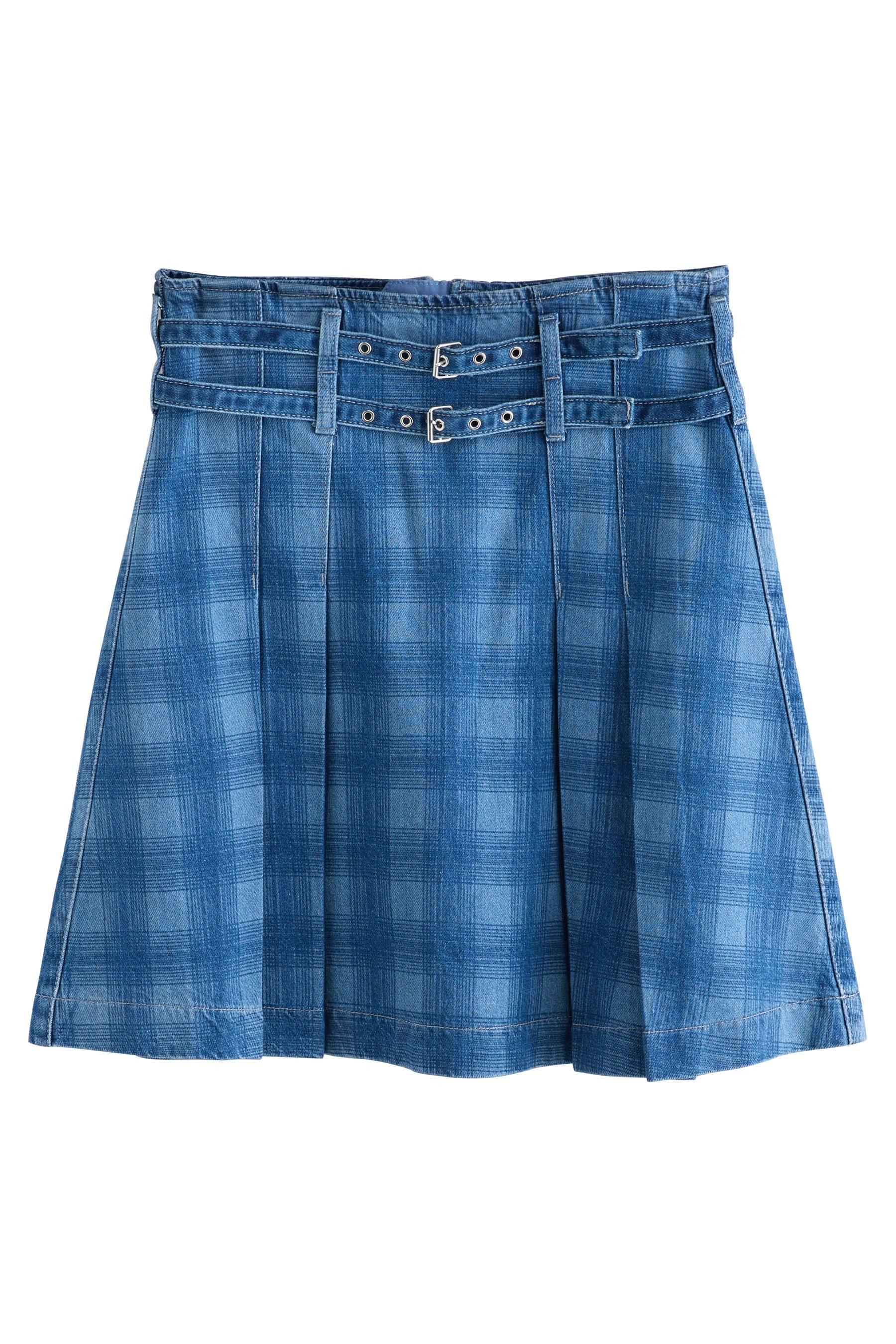 Next Jeansrock Kiltrock mit Gürtel (1-tlg) günstig online kaufen