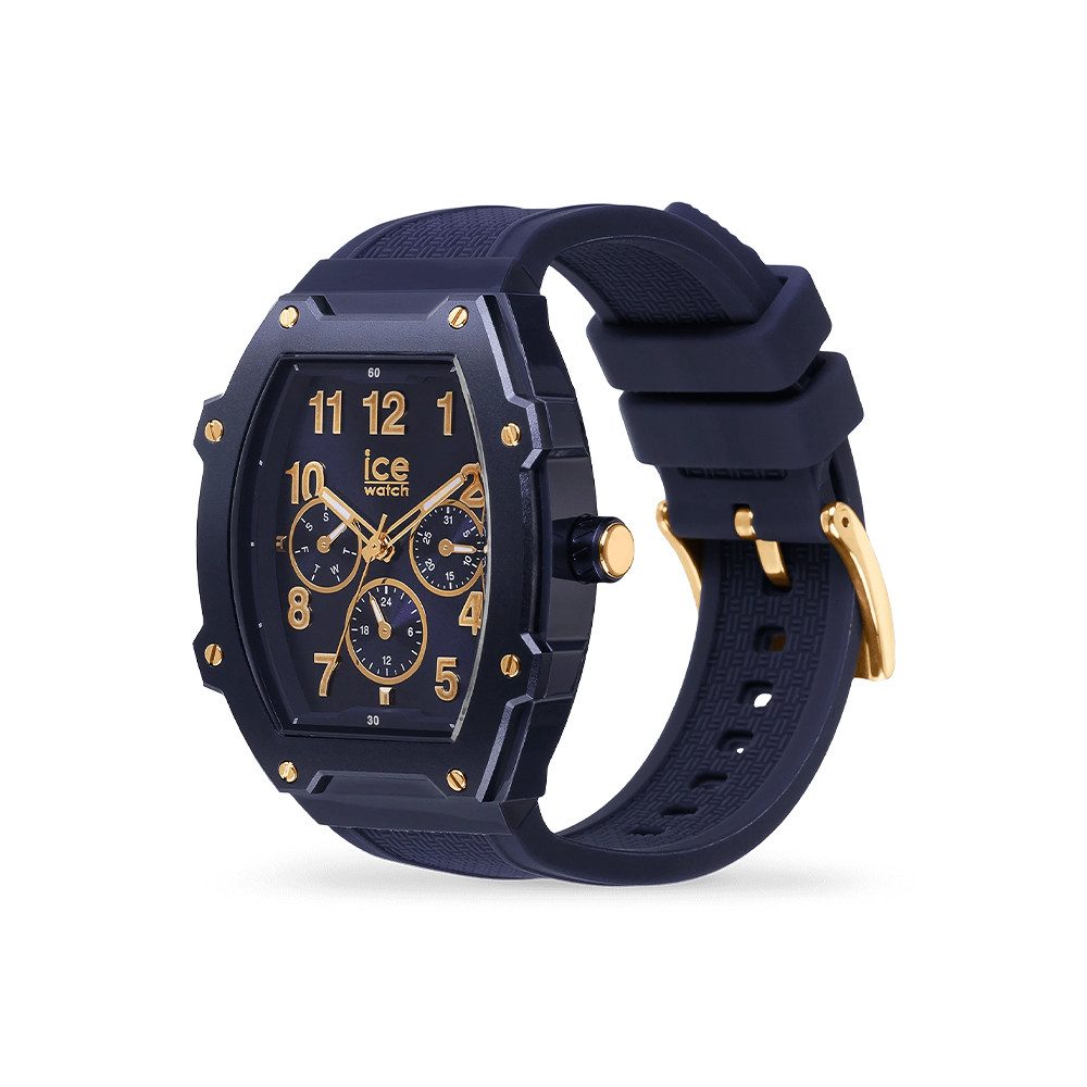 ice-watch Quarzuhr Ice-Watch Ice Boliday Plastic Gold Blue (M) 023314, Ice- günstig online kaufen