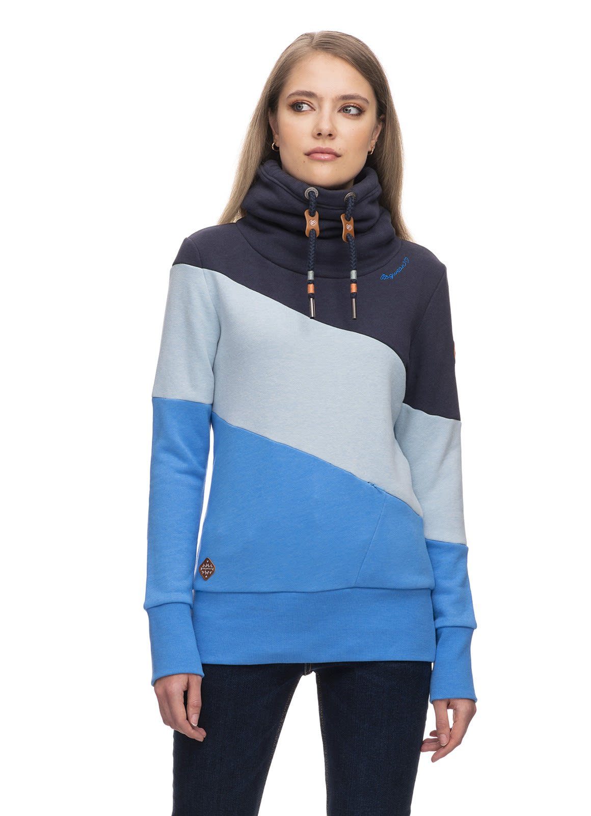 Ragwear Damen Ragwear Rumika Blue W Sweater Fleecepullover