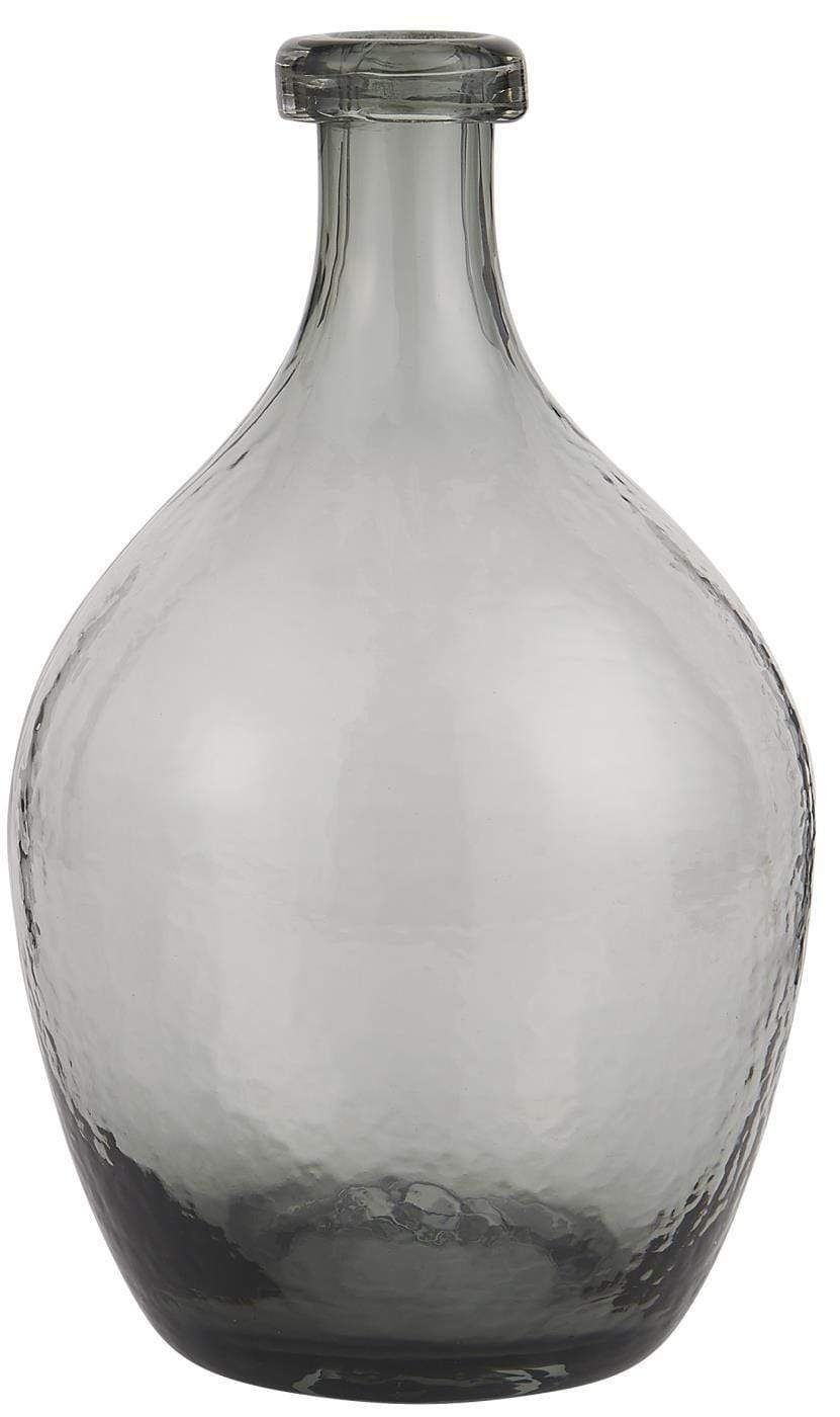 Ib Laursen aus Kugelvase oder Grau, Glas Ballon-Vase 36cm, H:28 cm