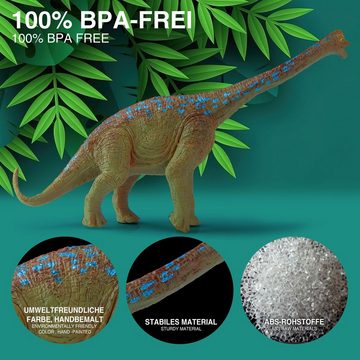 Goods+Gadgets Spielfigur Dino-Set Dinosaurier Figuren, (Abenteuer Tier-Welt, Spielset für Kinder), mit Aufbewahrungsbox