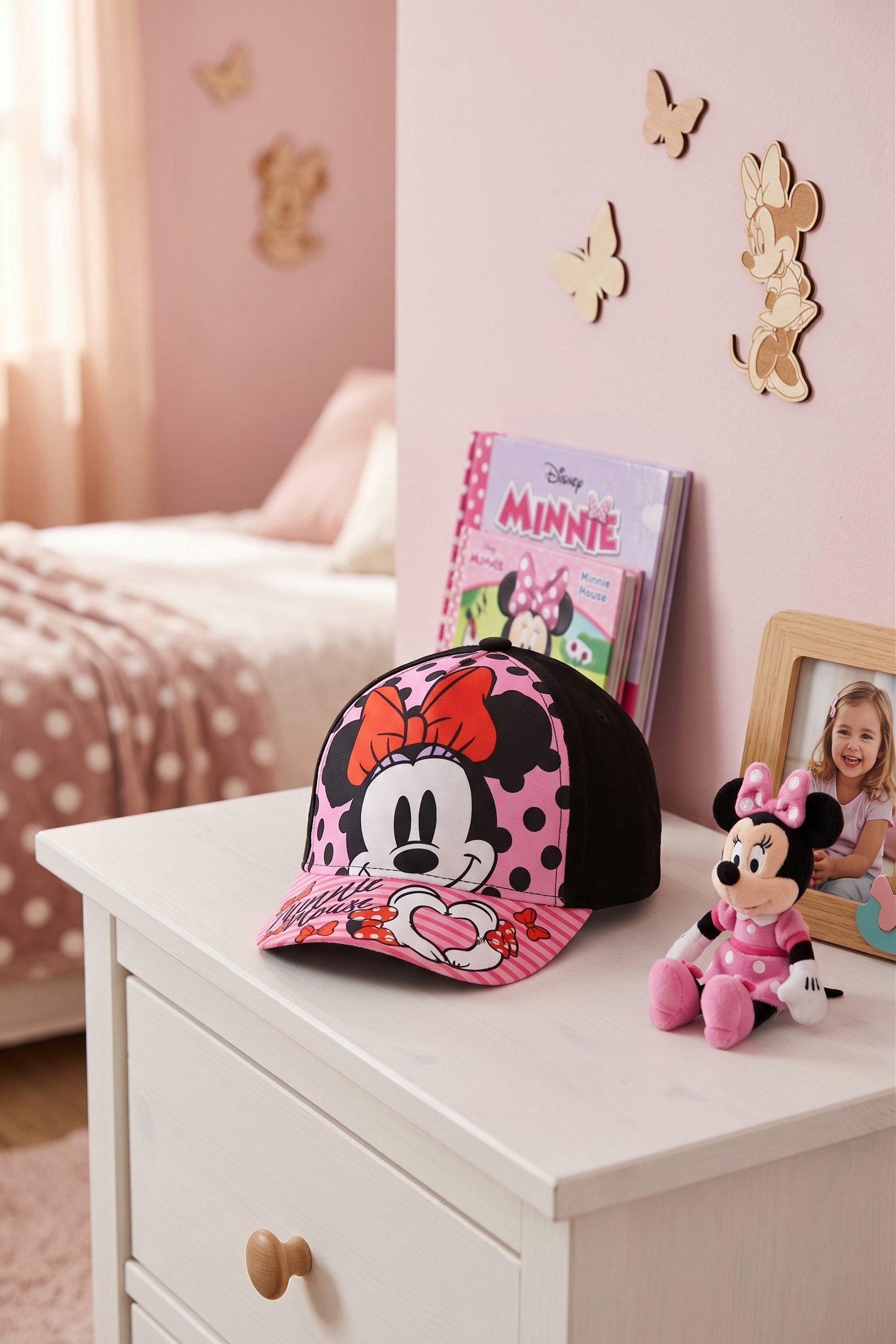 Disney Baseball Cap Minnie Maus Classic Kinder Mädchen Basecap Kappe Gr. 52 bis 54