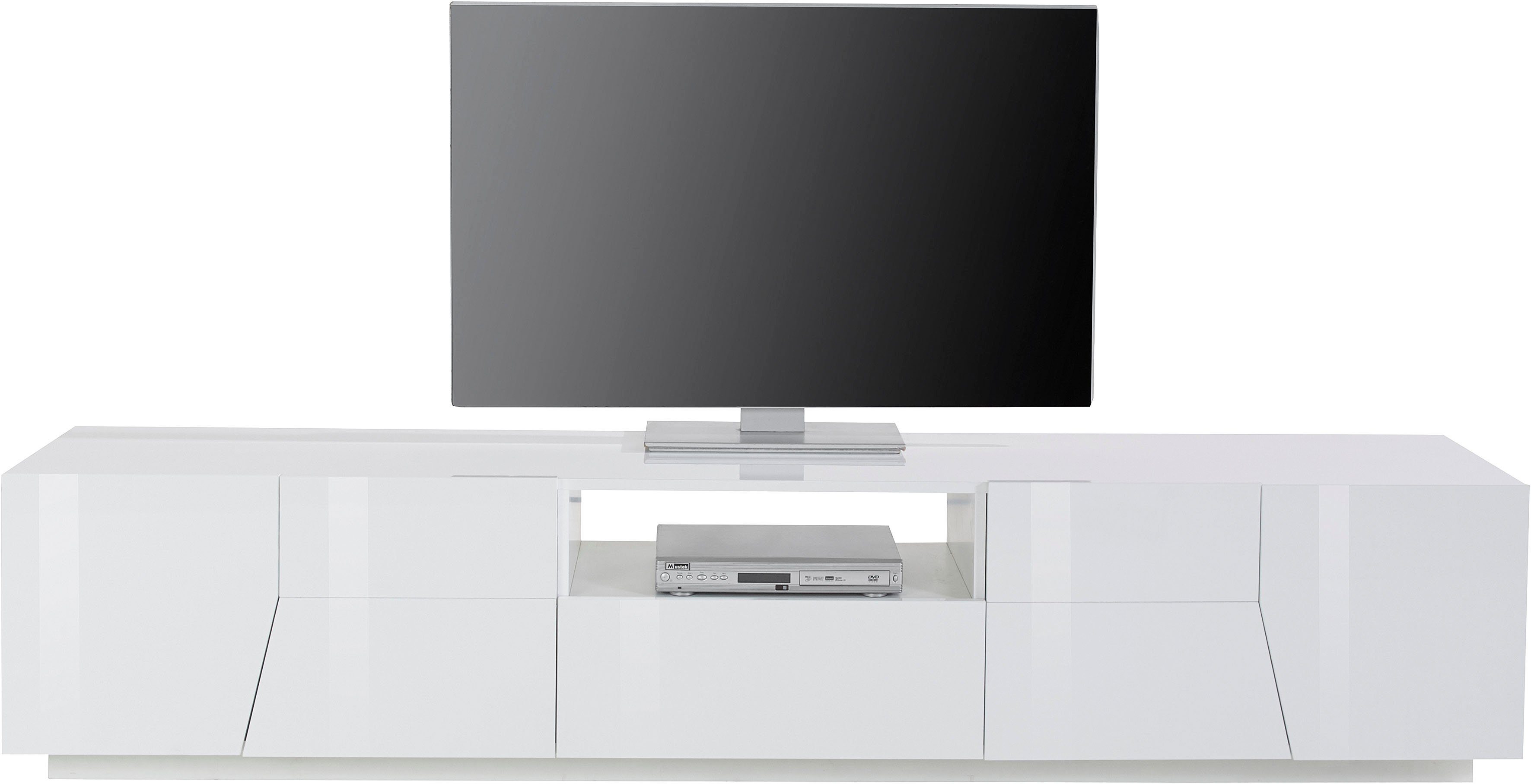 Home affaire Lowboard ALIEN- TV-Board, mit 4 Türen, 1 Schublade und 1 offenes Fach, TV-Kommode Breite ca. 220 cm "Made in Italy"