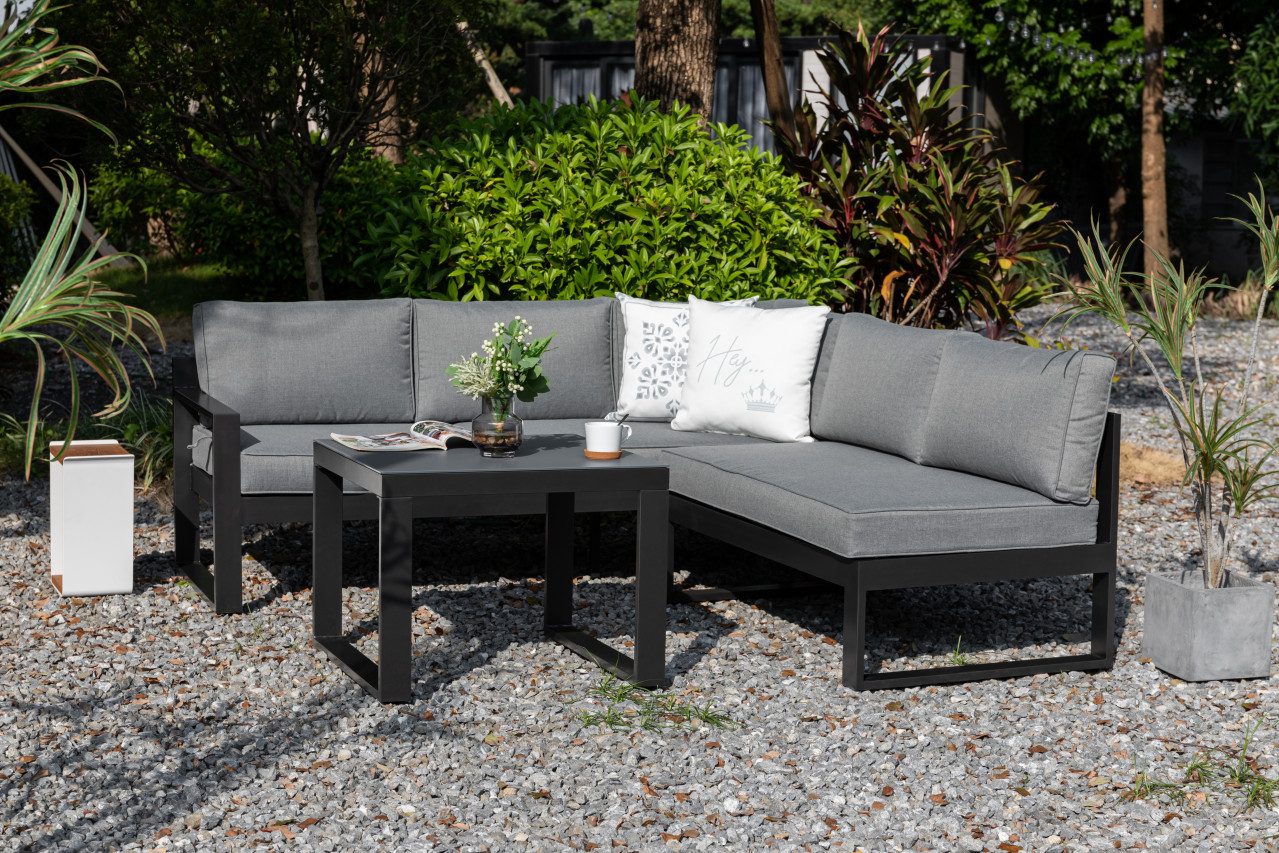 Primaster Gartenlounge-Set Primaster Gartenmöbel-Set Limoncello Aluminium mit, Witterungsbeständig